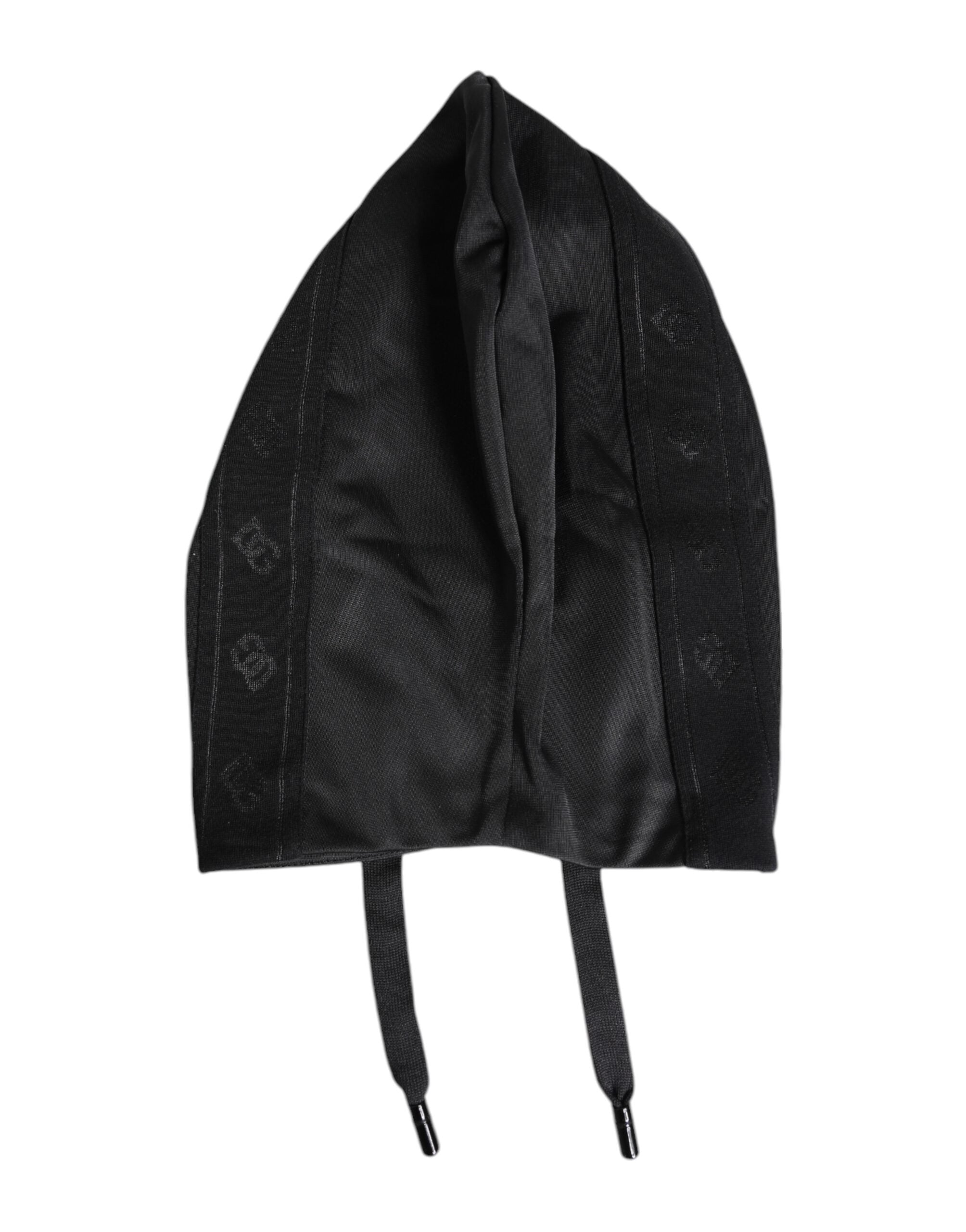 Dolce & Gabbana Black Polyester Whole Head Wrap Hat Dolce & Gabbana