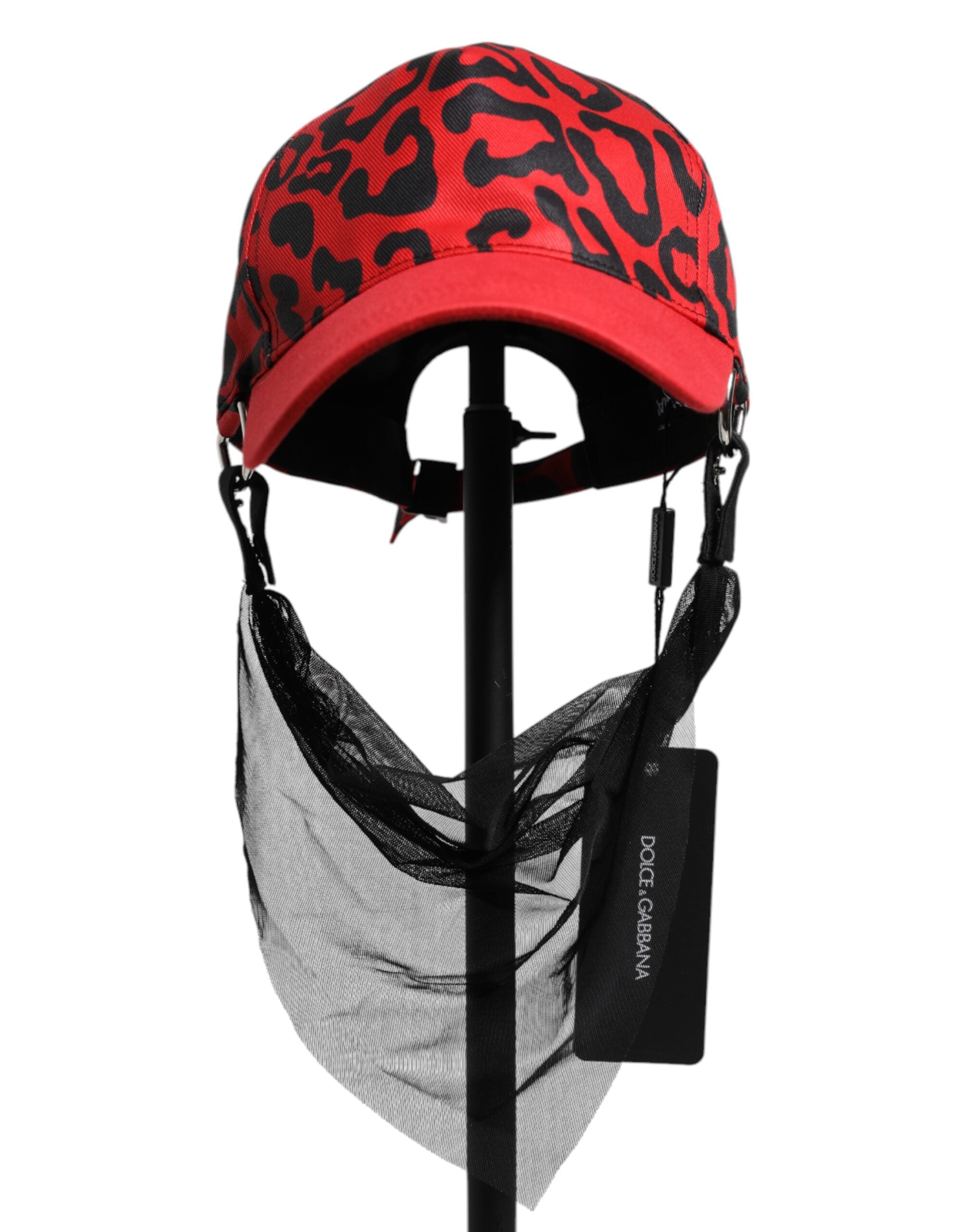 Dolce & Gabbana Red Cotton 6 Panels Women Baseball Cap Dolce & Gabbana