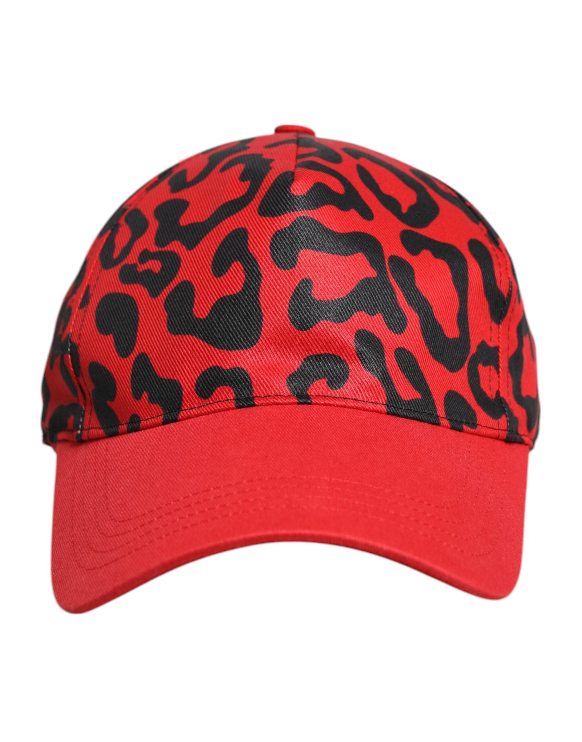 Dolce & Gabbana Red Cotton 6 Panels Women Baseball Cap Dolce & Gabbana