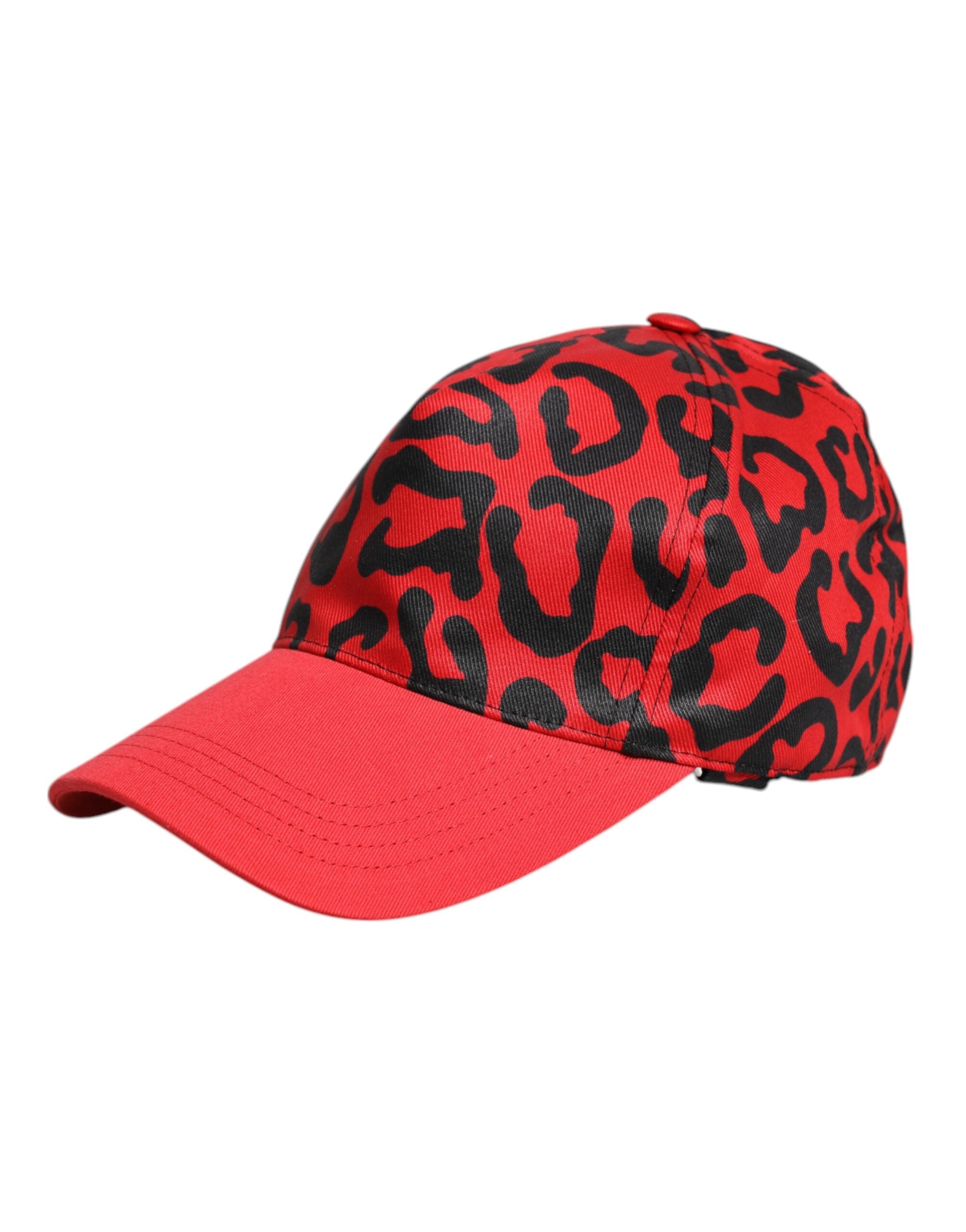 Dolce & Gabbana Red Cotton 6 Panels Women Baseball Cap Dolce & Gabbana