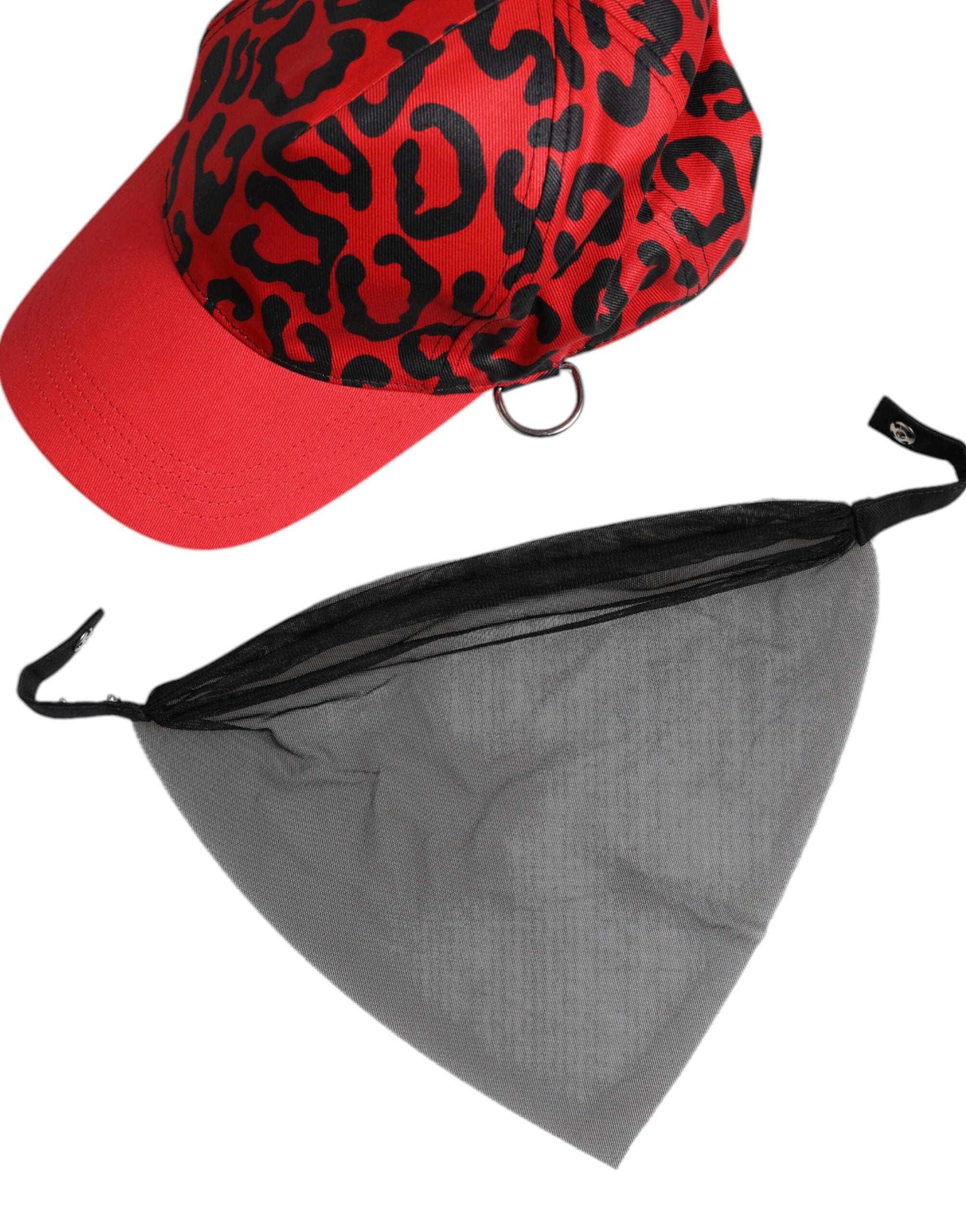 Dolce & Gabbana Red Cotton 6 Panels Women Baseball Cap Dolce & Gabbana