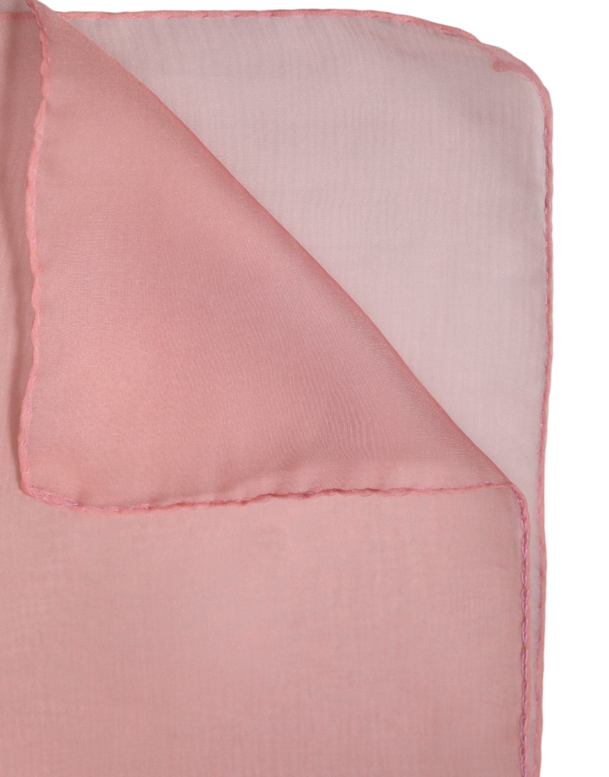 Dolce & Gabbana Pink Silk Rectangle Women Wrap Shawl Scarf Dolce & Gabbana