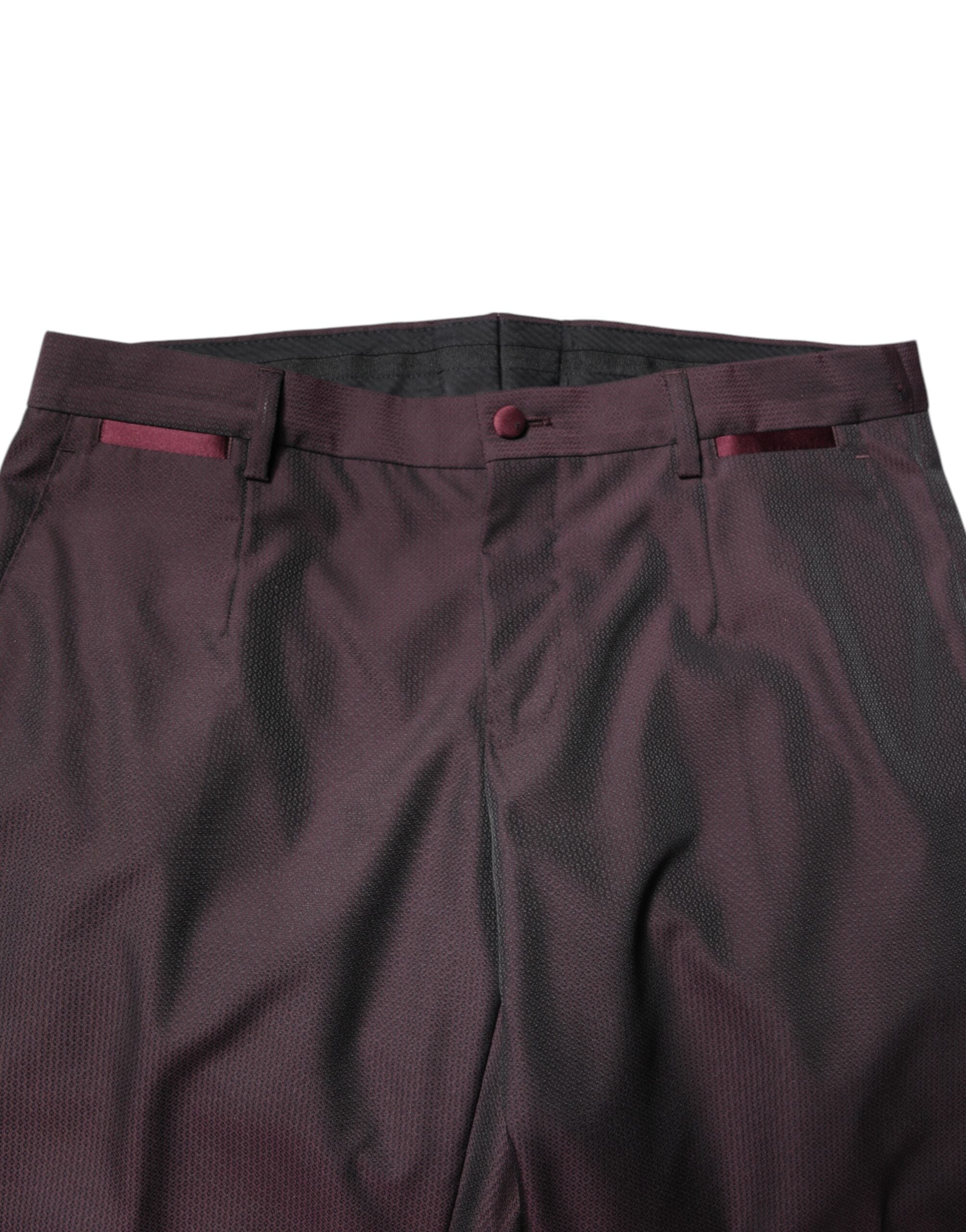 Dolce & Gabbana Maroon Single Breasted Formal 2 Piece Suit Dolce & Gabbana