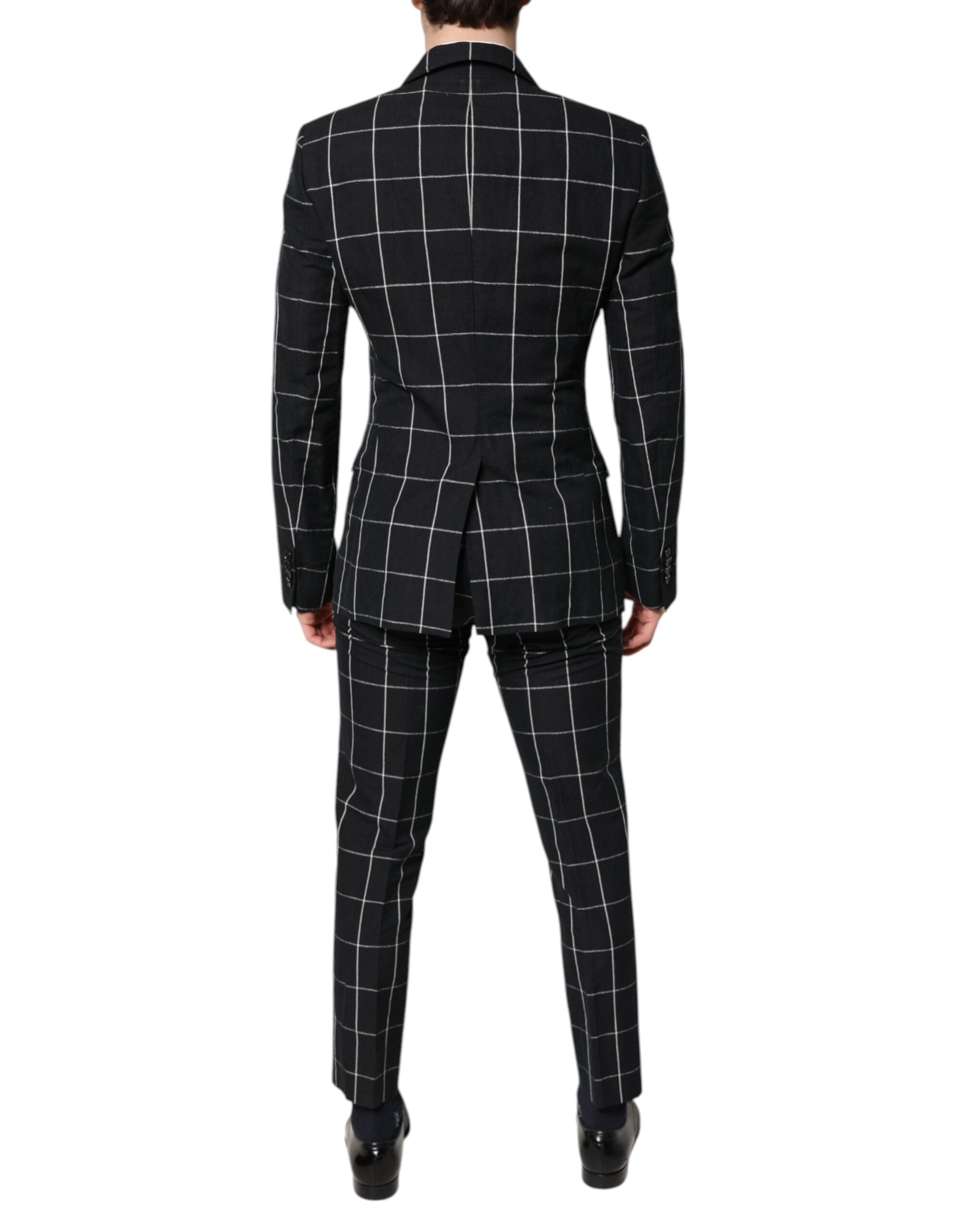 Dolce & Gabbana Black TAORMINA Double Breasted 2 Piece Suit Dolce & Gabbana