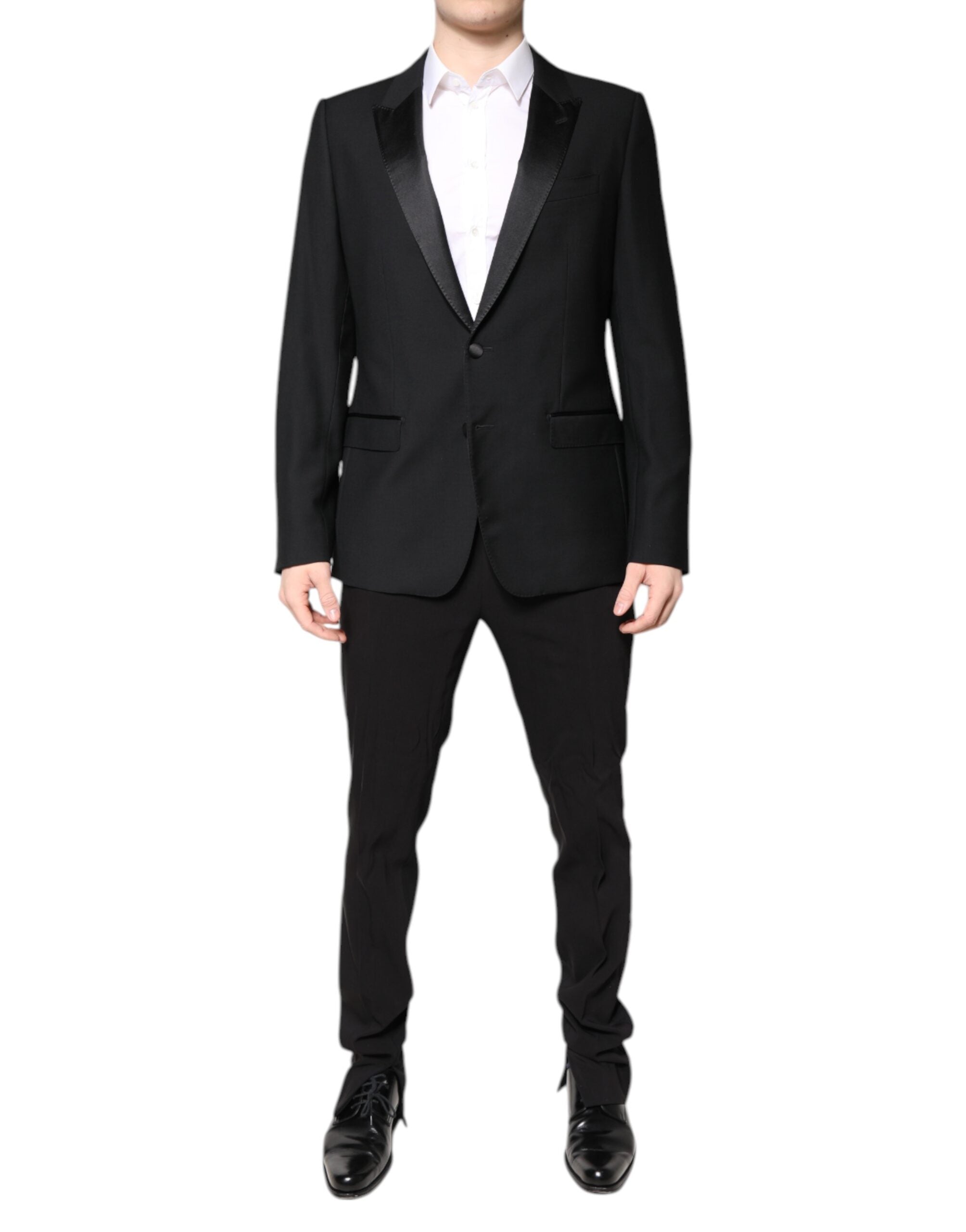 Dolce & Gabbana Black Wool Single Breasted Blazer Jacket