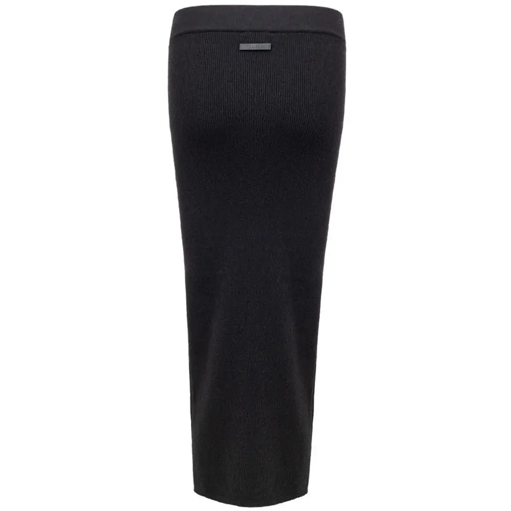 Tom Ford Black Cashmere Midi Skirt Tom Ford