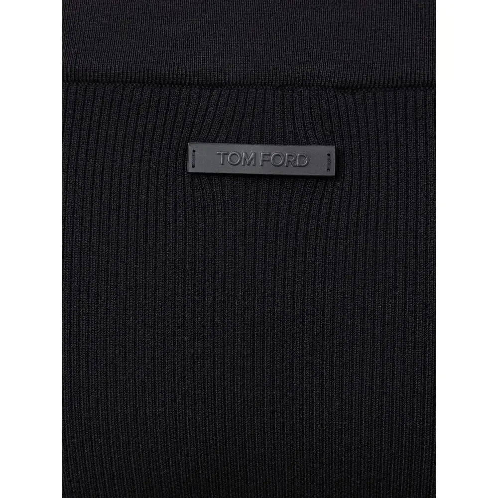 Tom Ford Black Cashmere Midi Skirt Tom Ford