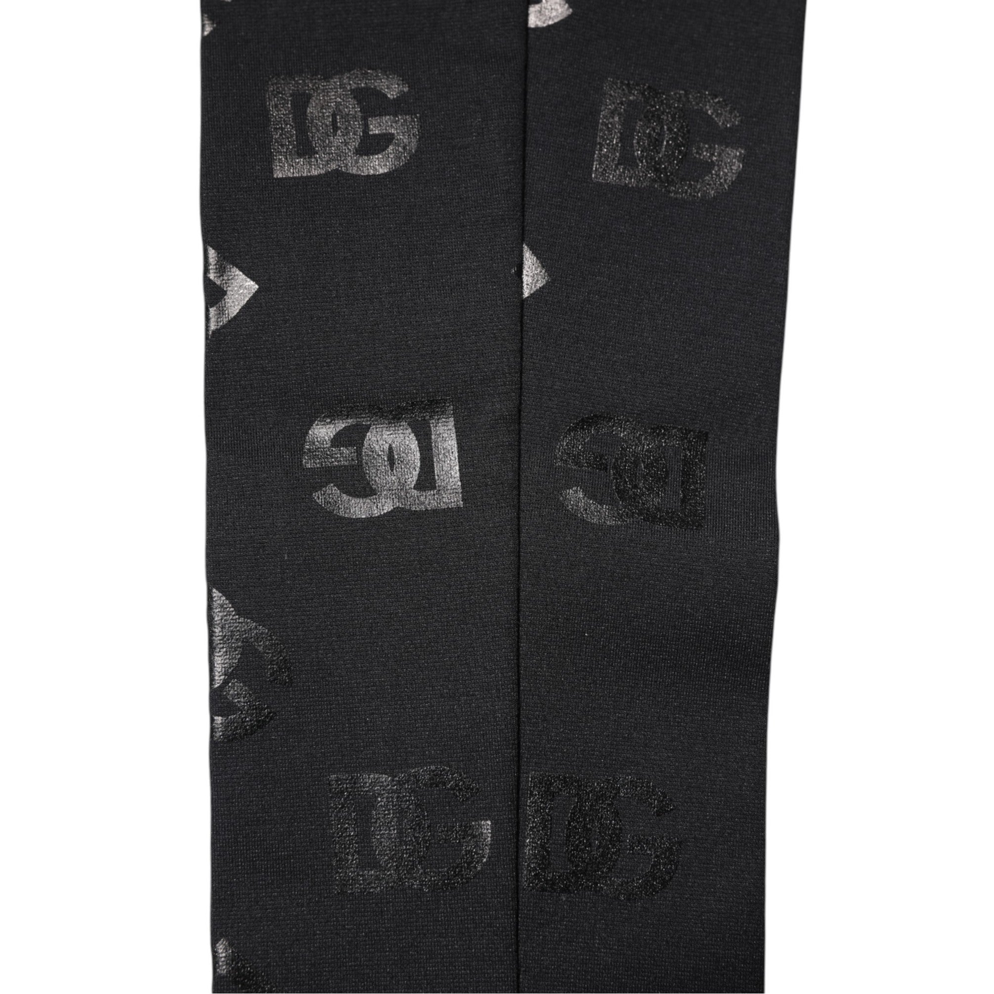 Dolce & Gabbana Black DG Logo Monogram Wool Stretch Arm Sleeves Dolce & Gabbana