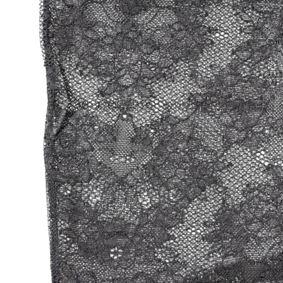 Dolce & Gabbana Black Floral Lace Cotton Stretch Stockings Socks Dolce & Gabbana