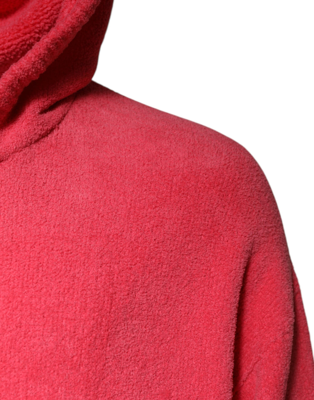 Dolce & Gabbana Red Cotton Knit Hooded Men Pullover Sweater