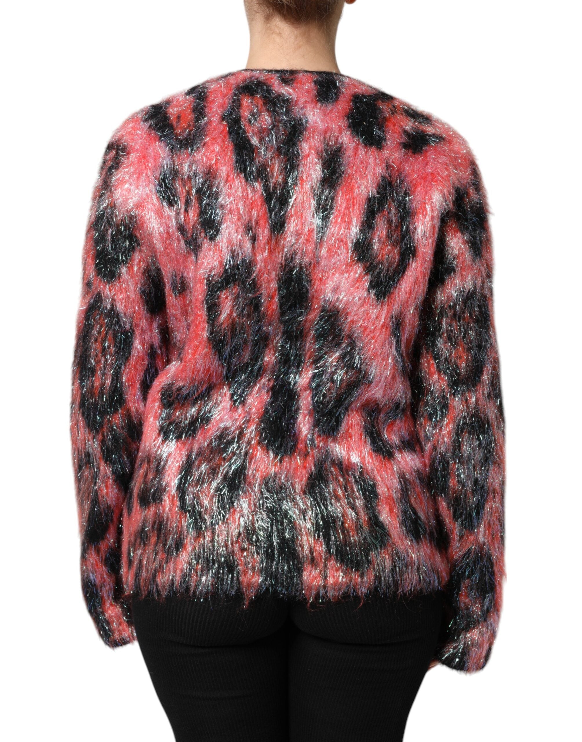 Dolce & Gabbana Red Mohair Wool Button Down Cardigan Sweater Dolce & Gabbana