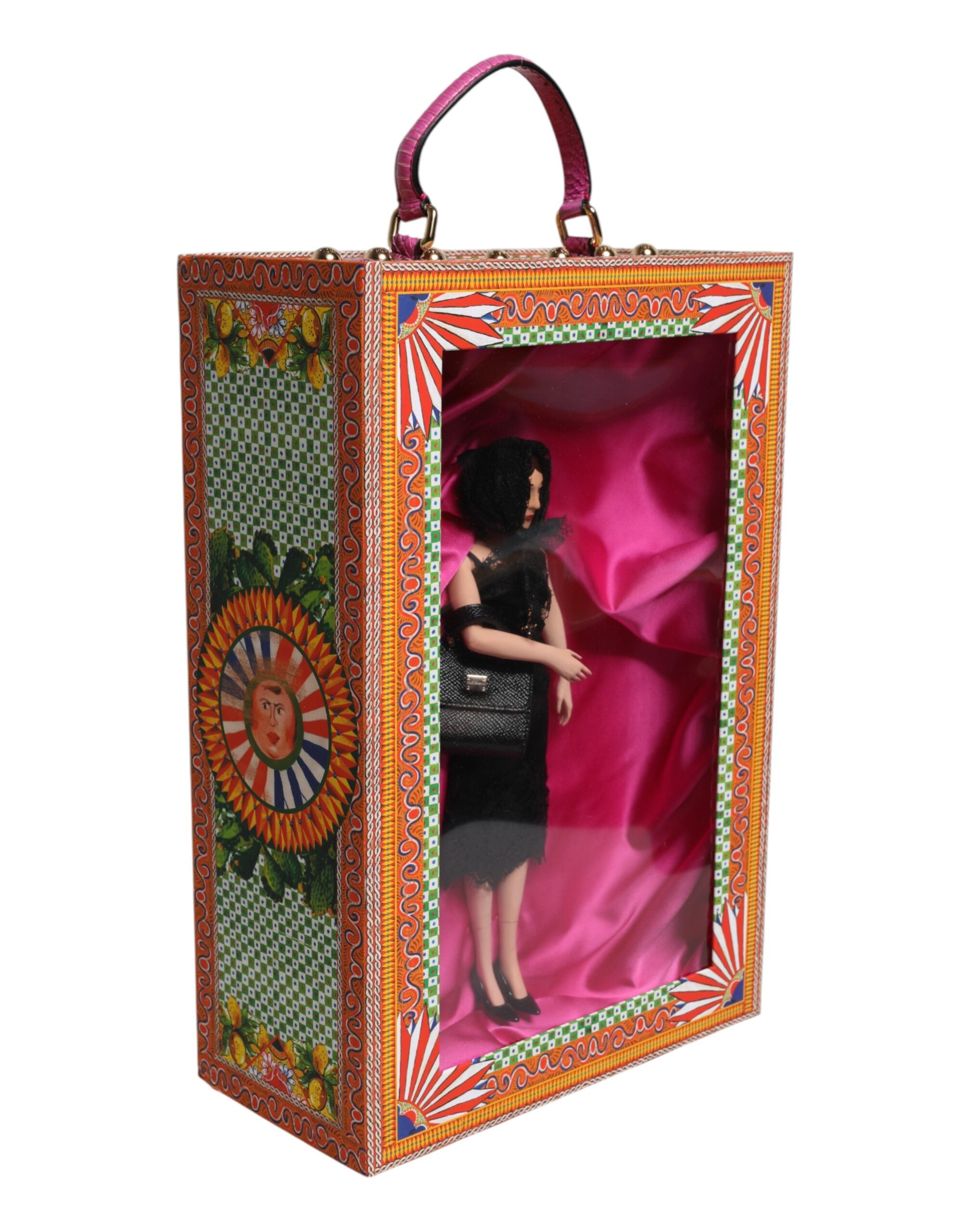 Dolce & Gabbana Black Dress Ceramic Porcelain Fashion Leather Sicily Dolls Dolce & Gabbana