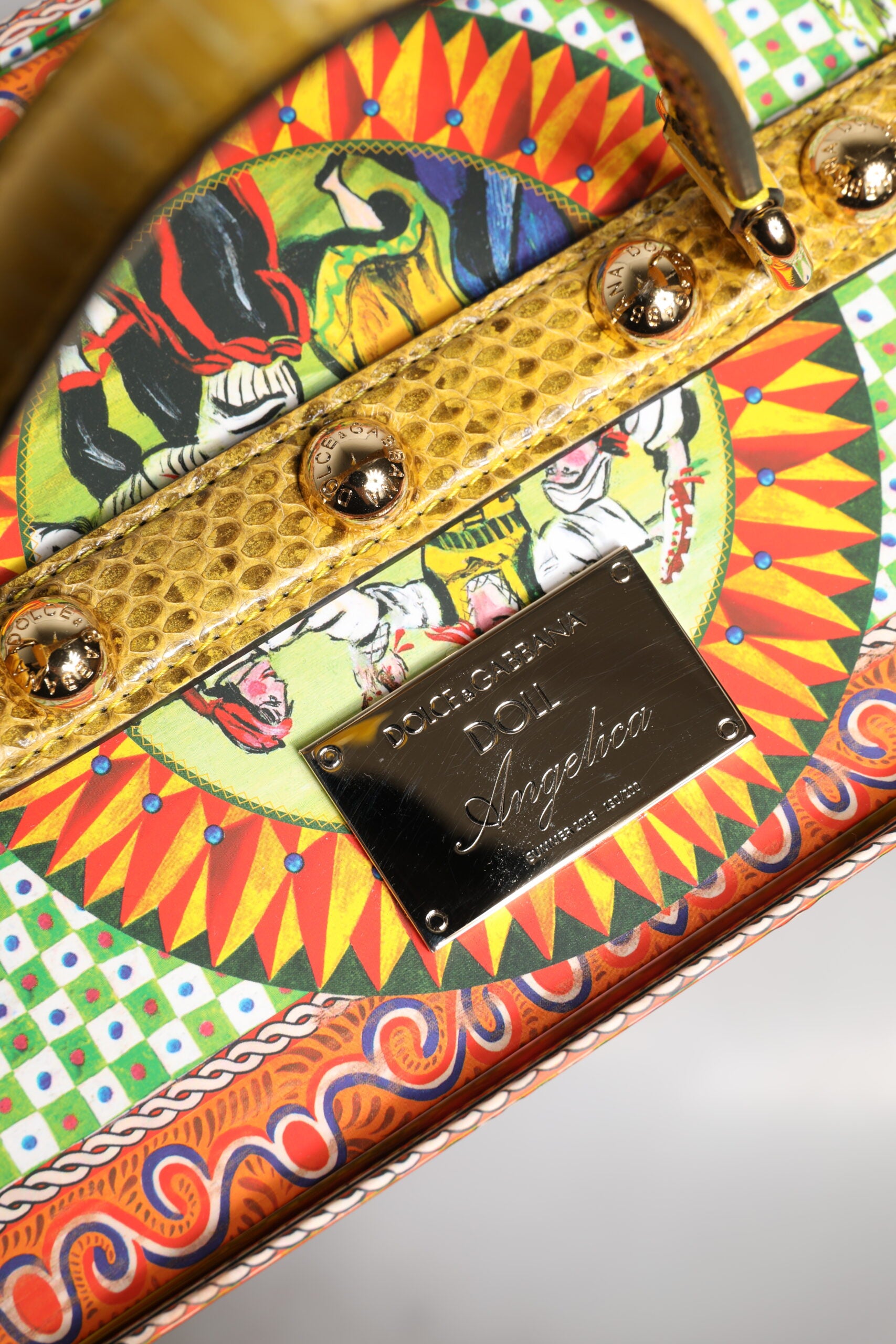 Dolce & Gabbana Red Dress Ceramic Porcelain Fashion Box Leather Sicily Dolls Dolce & Gabbana