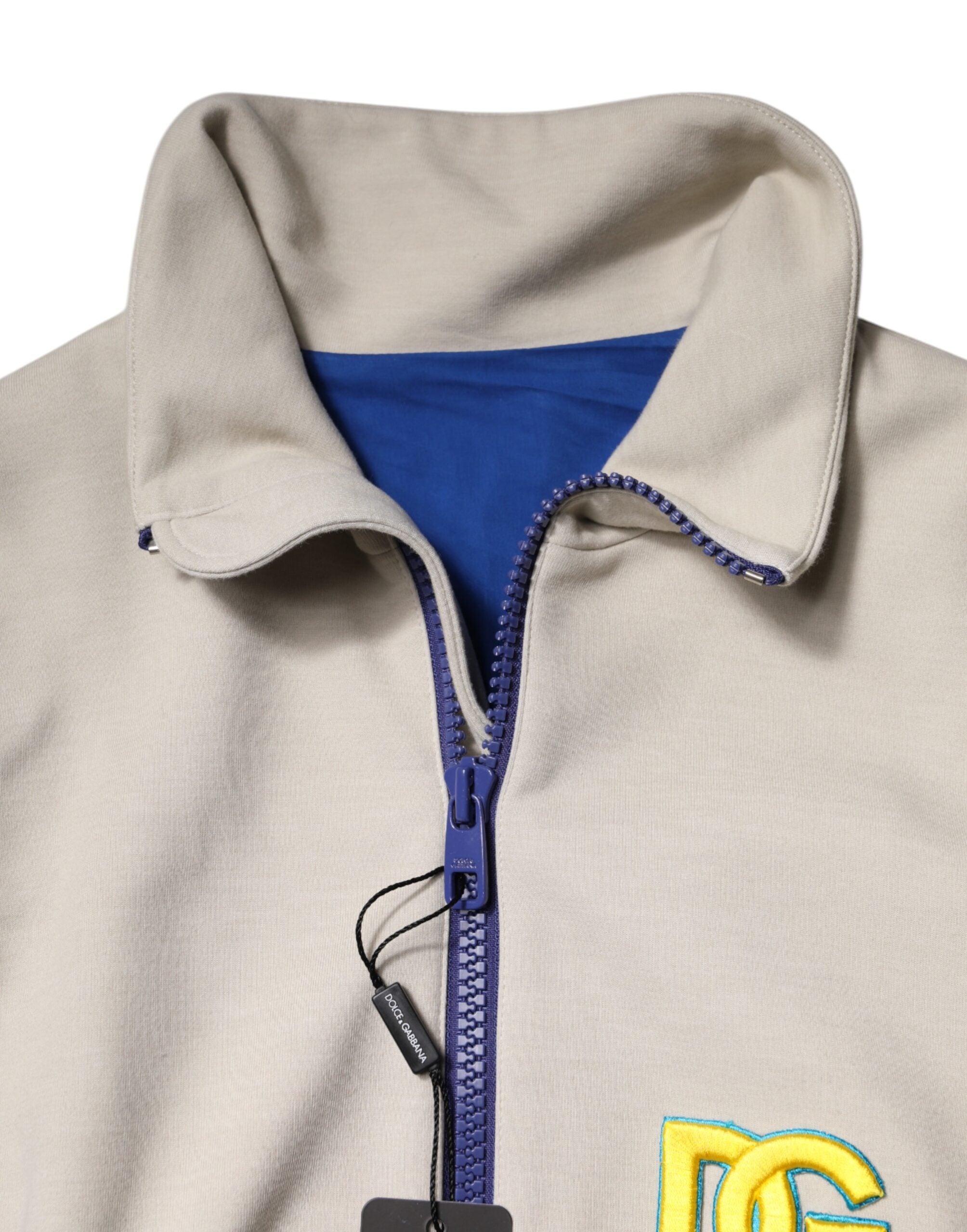 Dolce & Gabbana Multicolor Polyester Full Zip Bomber Jacket Dolce & Gabbana