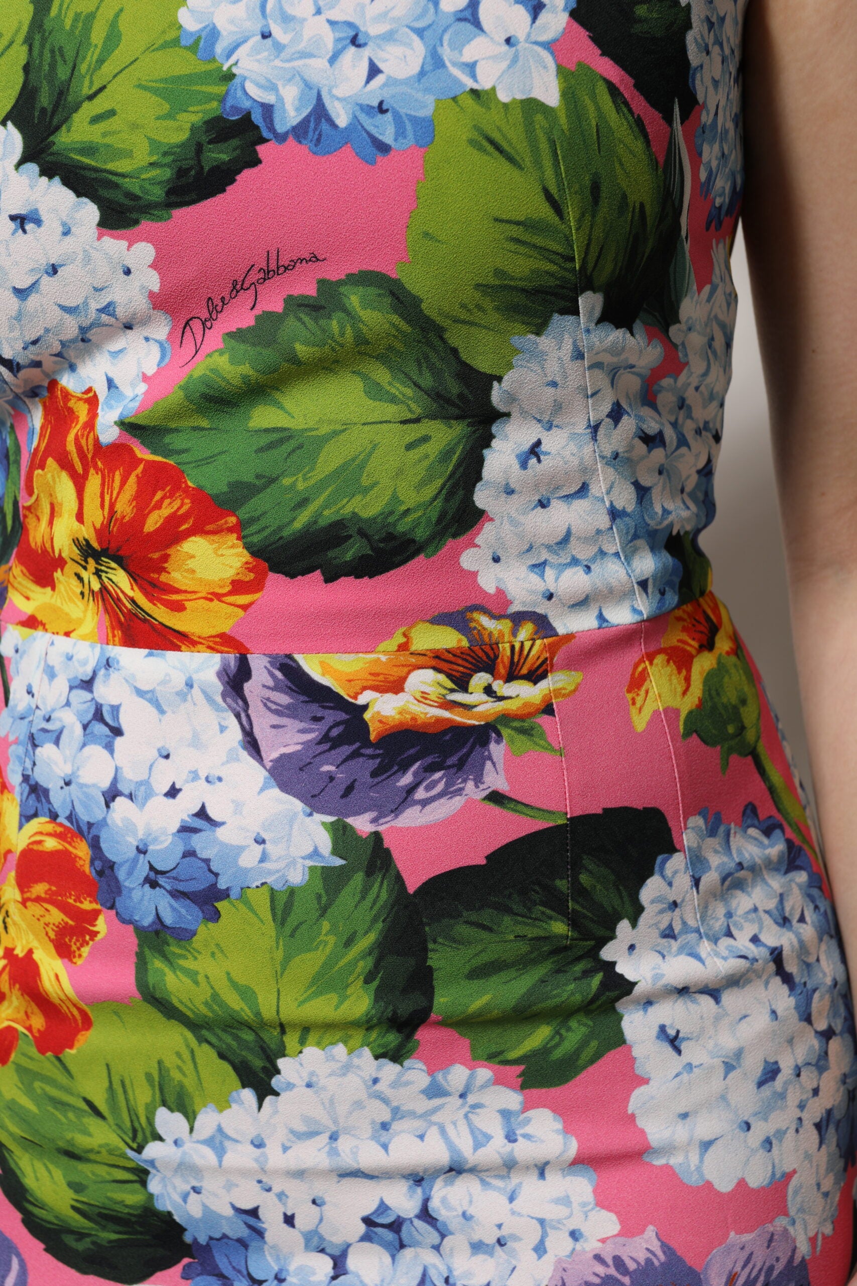 Dolce & Gabbana Multicolor Floral Sleeveless Sheath Dress Dolce & Gabbana