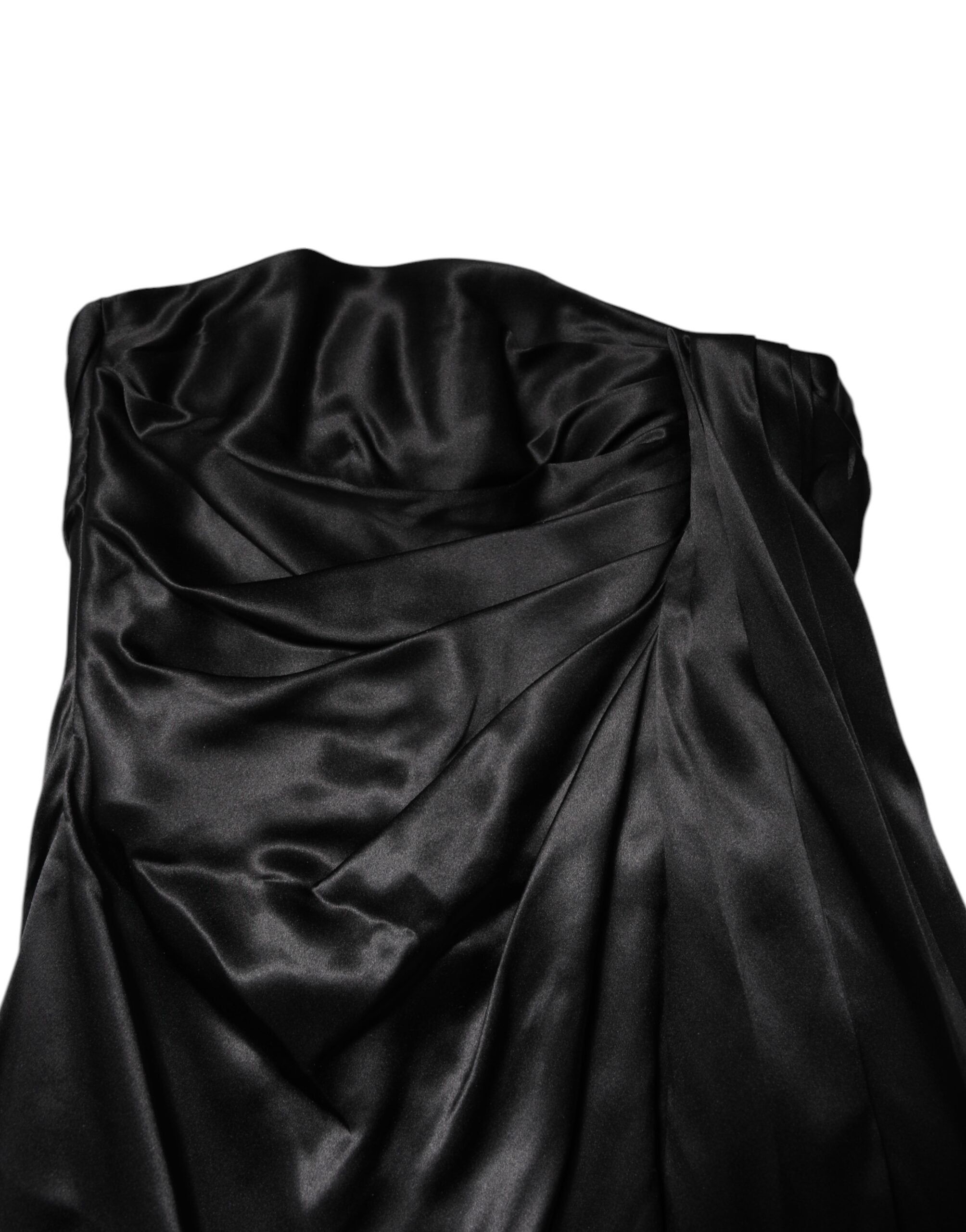 Dolce & Gabbana Black Strapless Sheath A-line Mini Dress Dolce & Gabbana