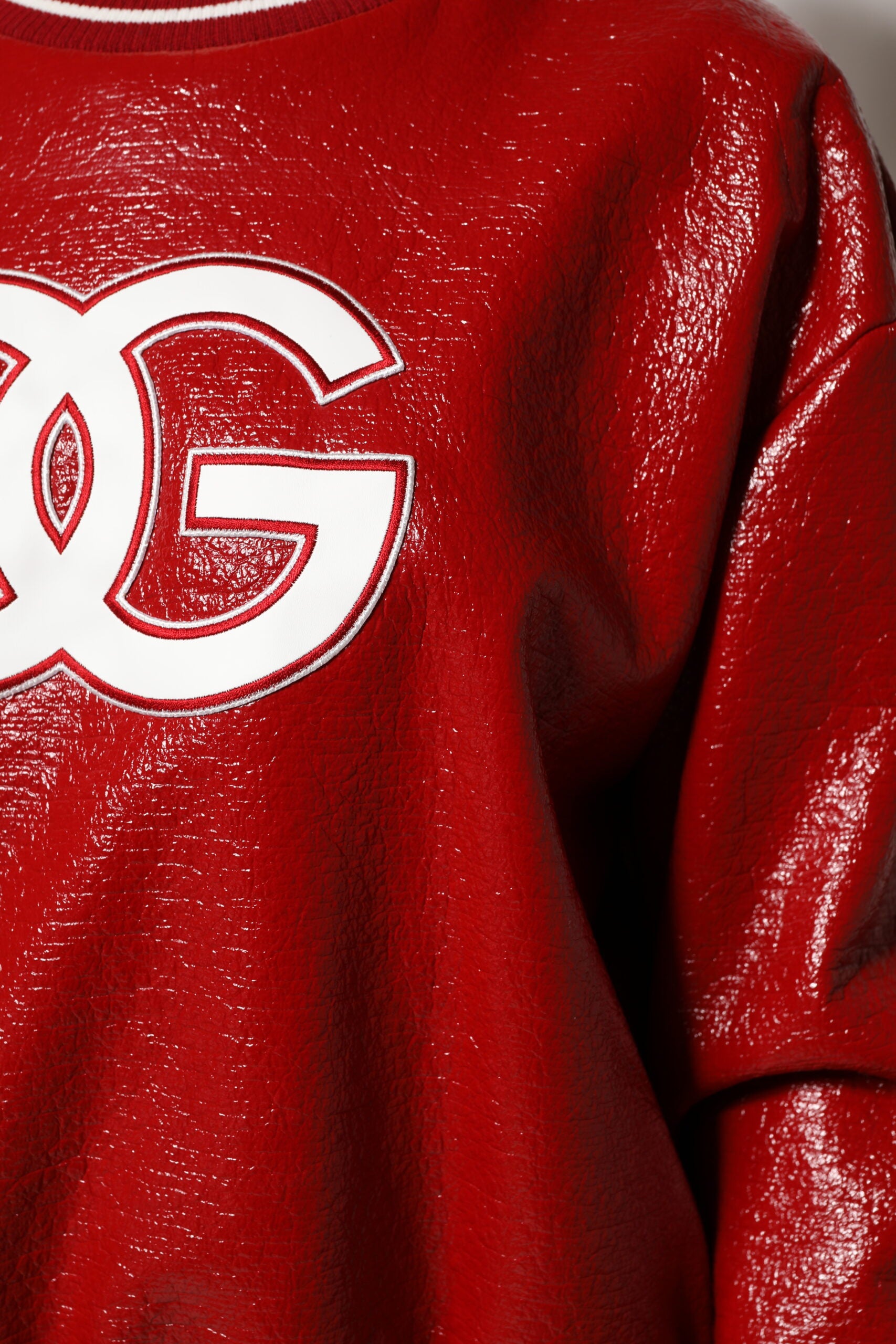Dolce & Gabbana Red Wool DGLogo Embroidery Pullover Sweater Dolce & Gabbana