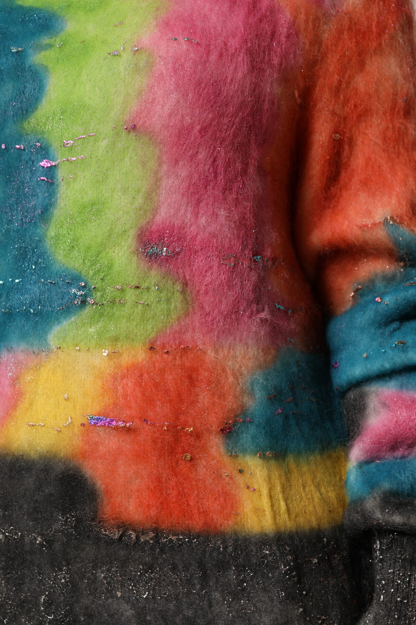 Dolce & Gabbana Multicolor Mohair Turtleneck Pullover Sweater Dolce & Gabbana