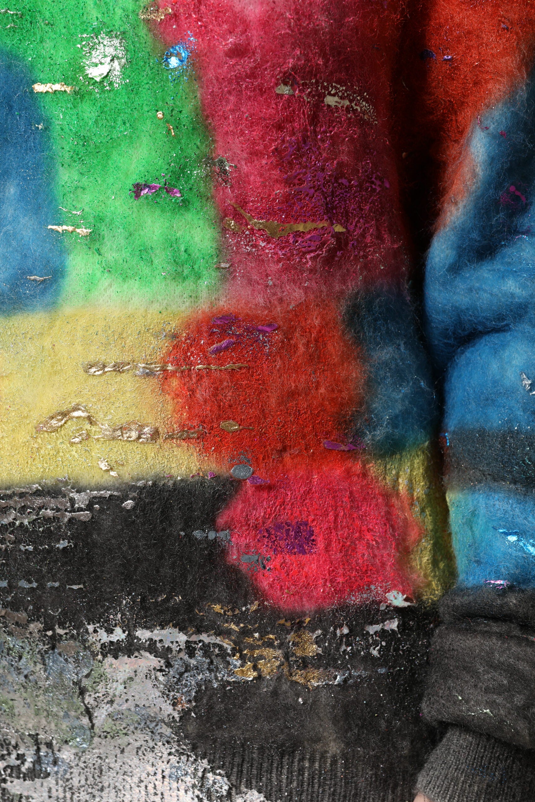 Dolce & Gabbana Multicolor Mohair Turtleneck Pullover Sweater Dolce & Gabbana