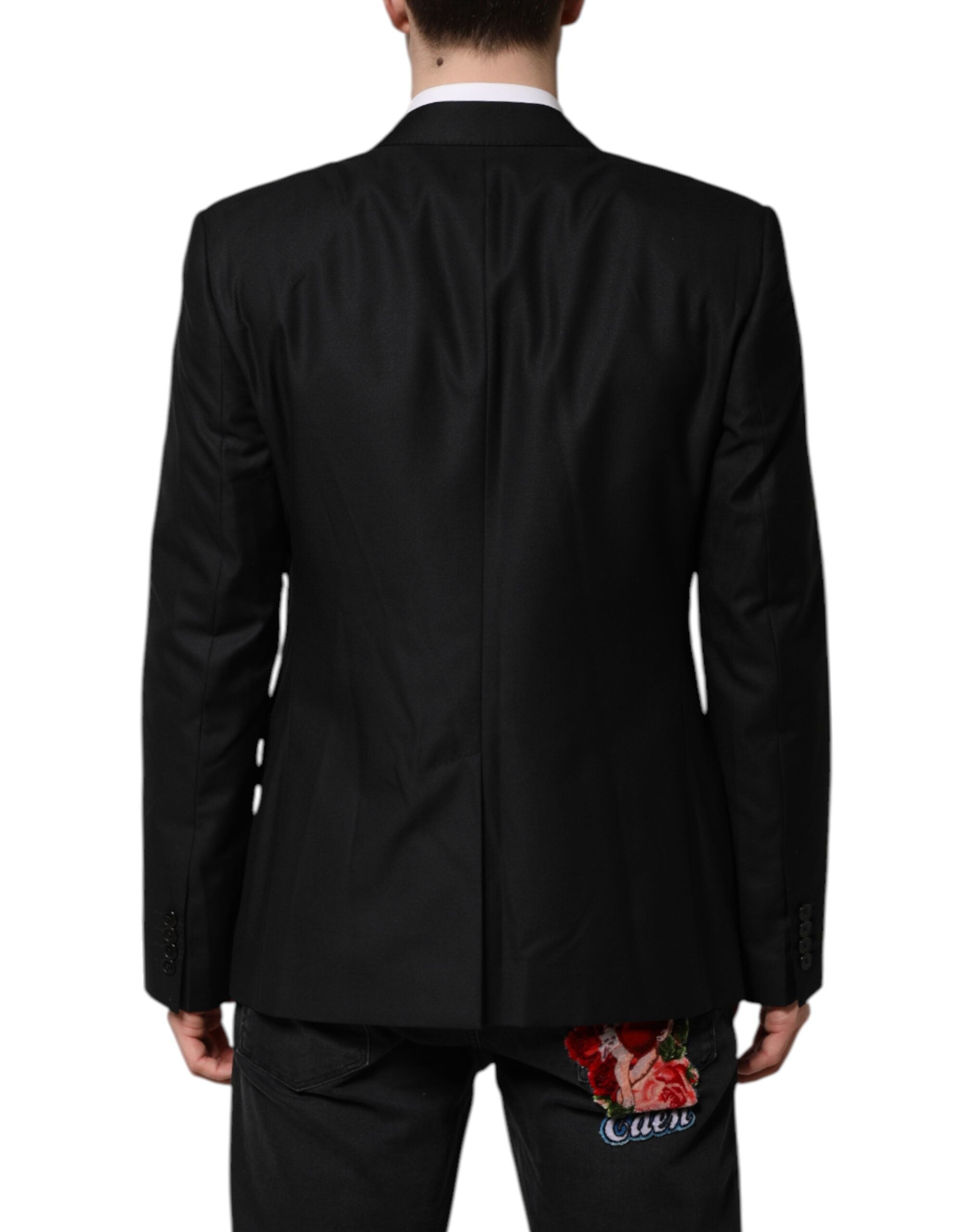 Dolce & Gabbana Black Single Breasted Suit 2 Piece Jacket Dolce & Gabbana