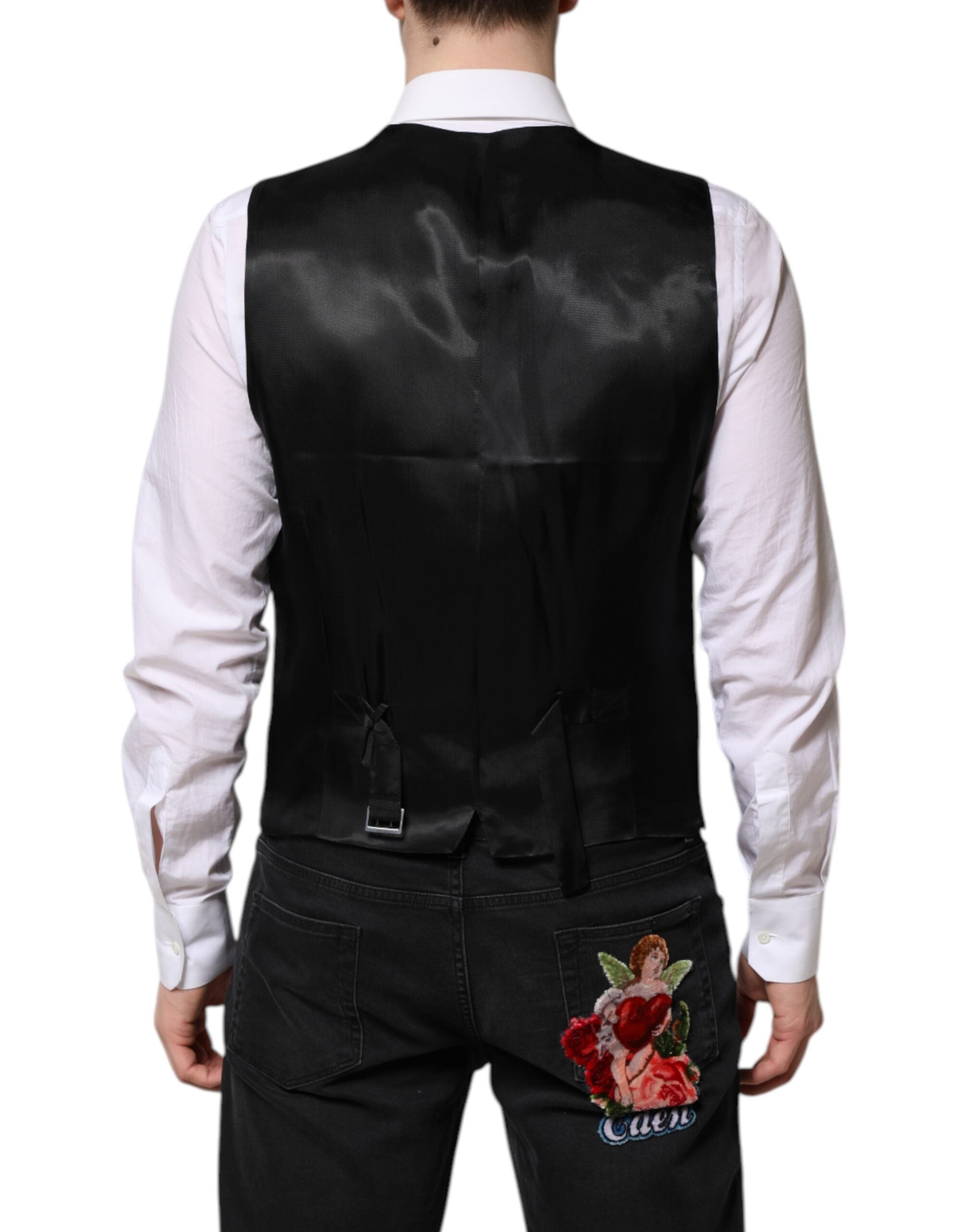 Dolce & Gabbana Black Single Breasted Suit 2 Piece Jacket Dolce & Gabbana
