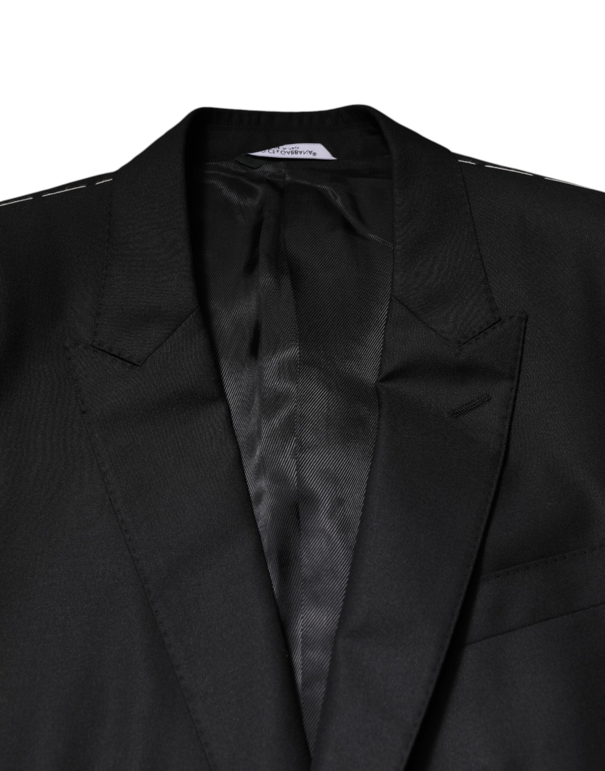Dolce & Gabbana Black Single Breasted Suit 2 Piece Jacket Dolce & Gabbana