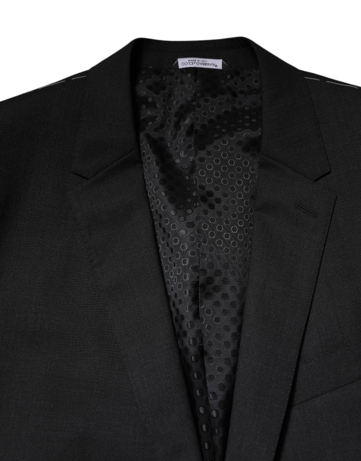 Dolce & Gabbana Dark Gray MARTINI Single Breasted Jacket