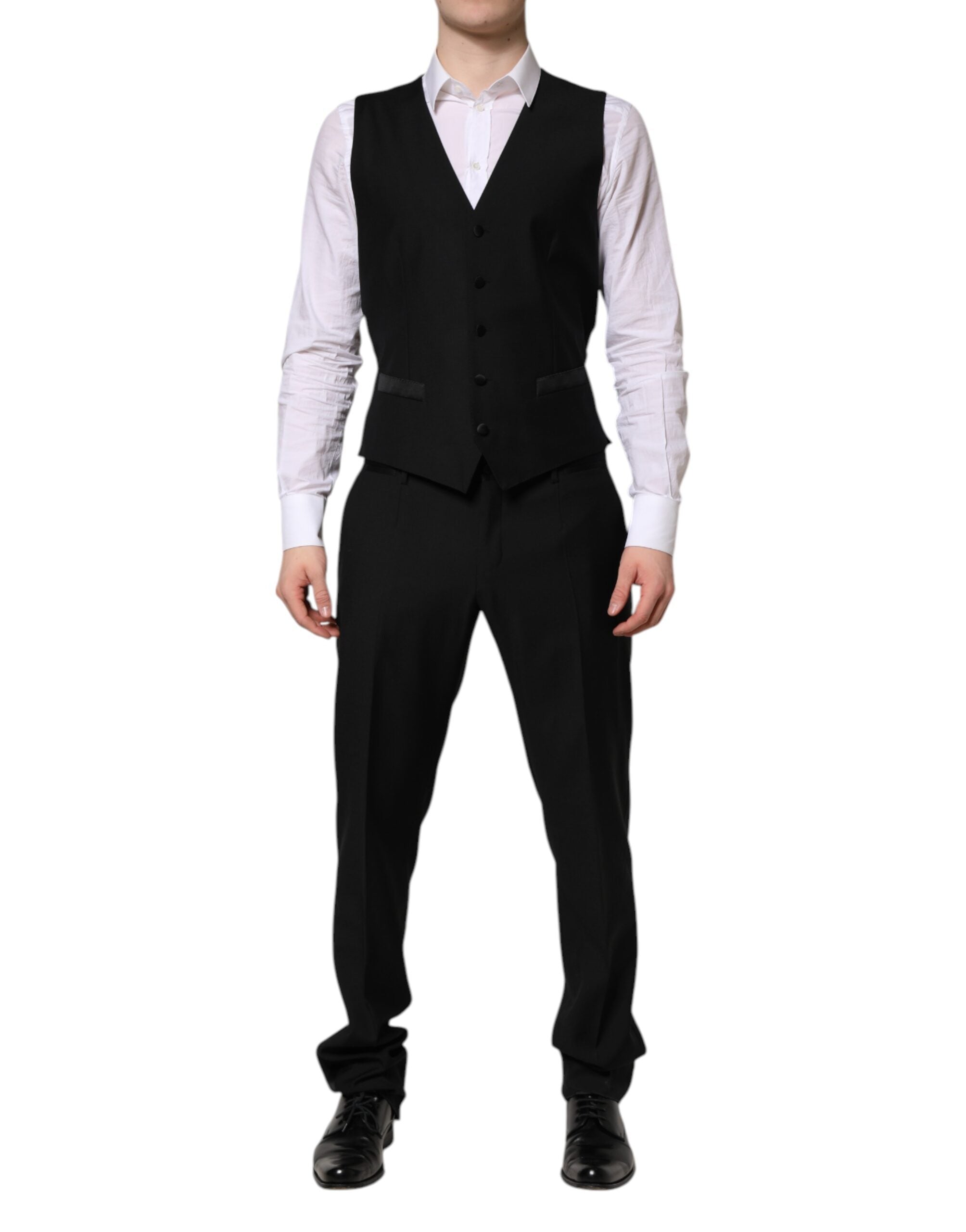 Dolce & Gabbana Black MARTINI Crystal Embellished 3 Pc Suit Dolce & Gabbana