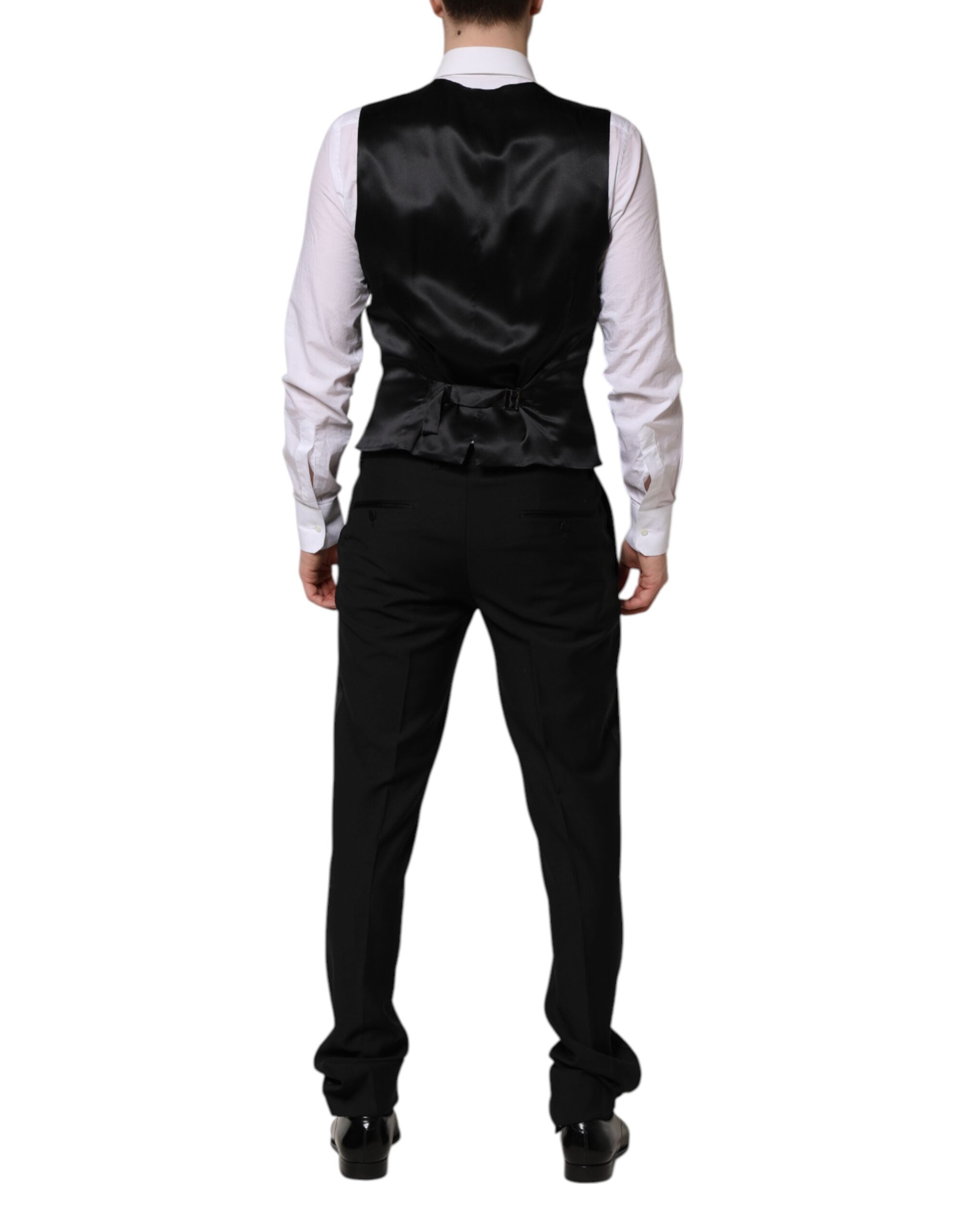 Dolce & Gabbana Black MARTINI Crystal Embellished 3 Pc Suit Dolce & Gabbana
