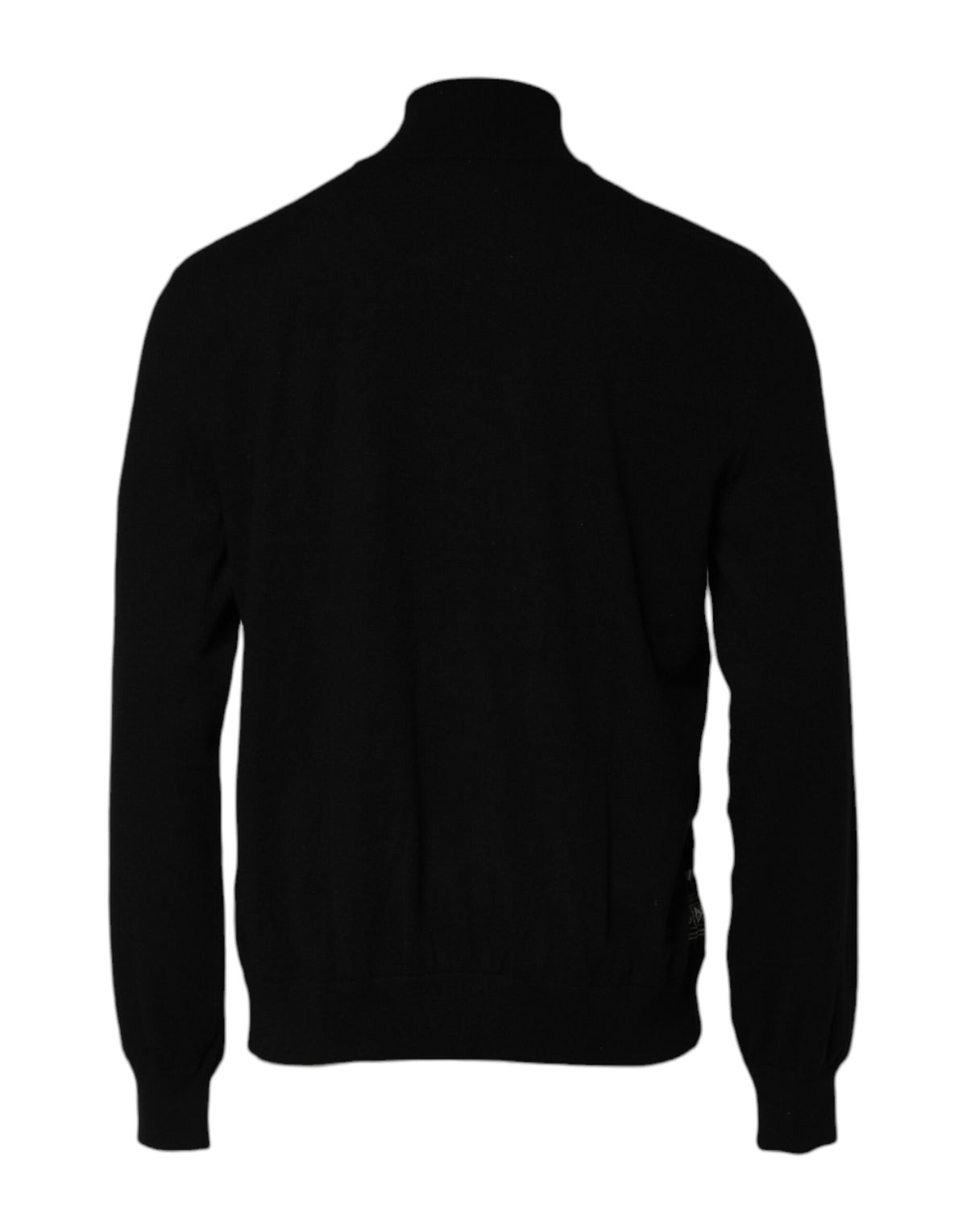 Dolce & Gabbana Black White Bandana Print Full Zip Sweater