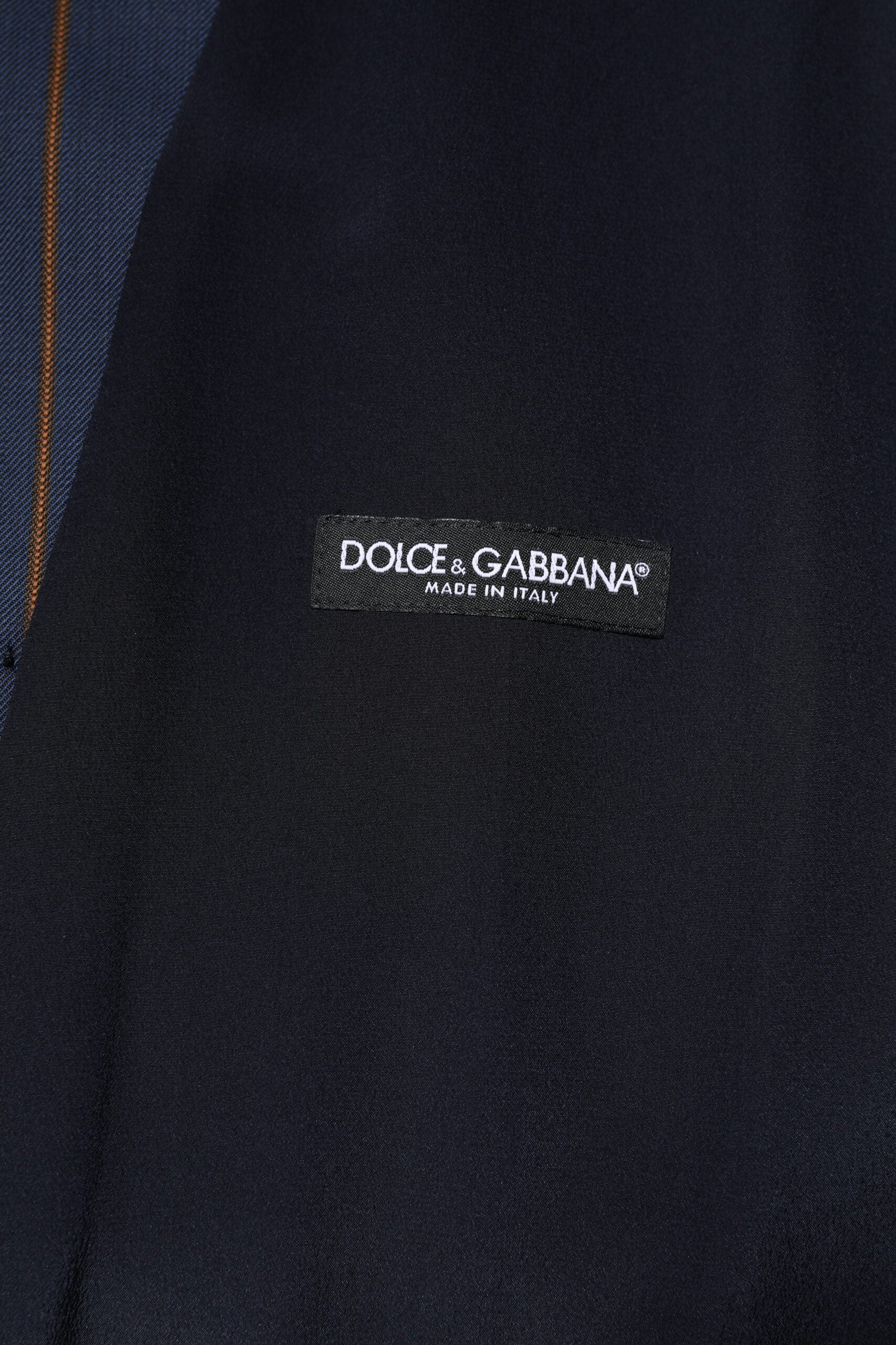 Dolce & Gabbana Blue Stripes Wool Formal Men Waistcoat Vest Dolce & Gabbana