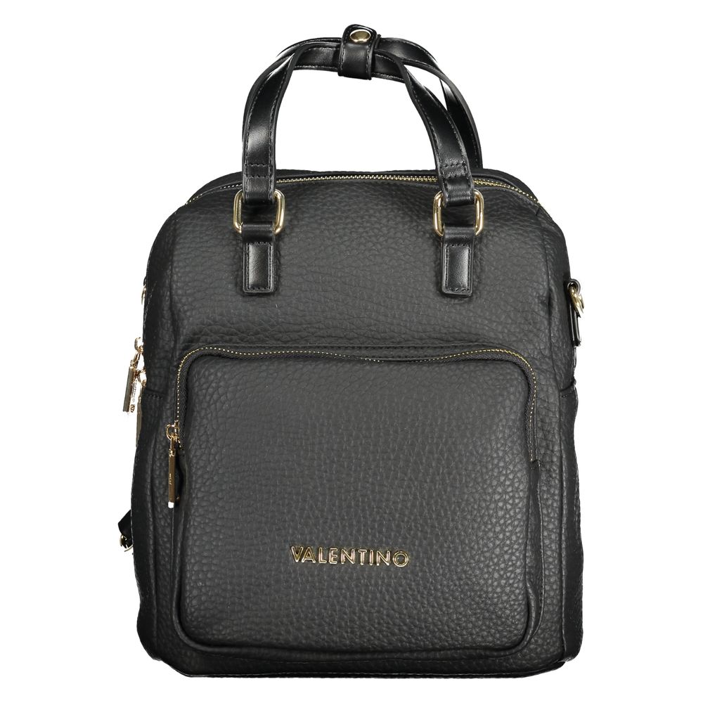 Mario Valentino Nero Poliuretano Women Backpack Mario Valentino