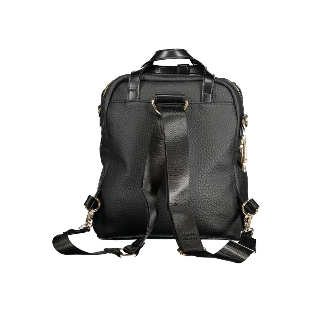 Mario Valentino Nero Poliuretano Women Backpack Mario Valentino