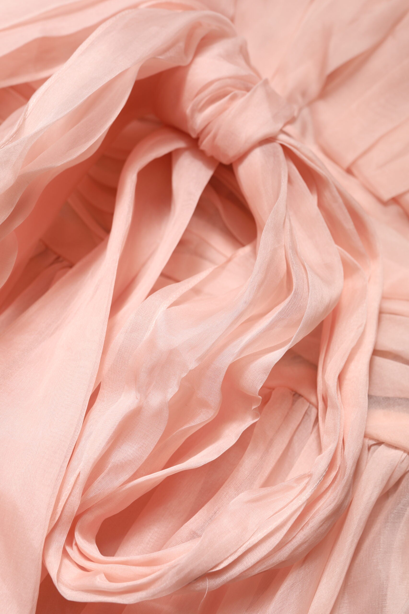 Dolce & Gabbana Pink Silk Chiffon A-line Pleated Midi Dress Dolce & Gabbana
