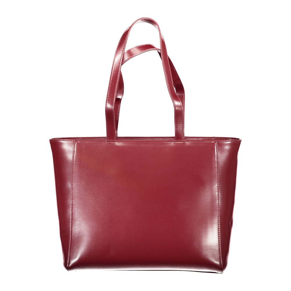 Mario Valentino Rosso Polyurethane Women Shoulder Bag Mario Valentino