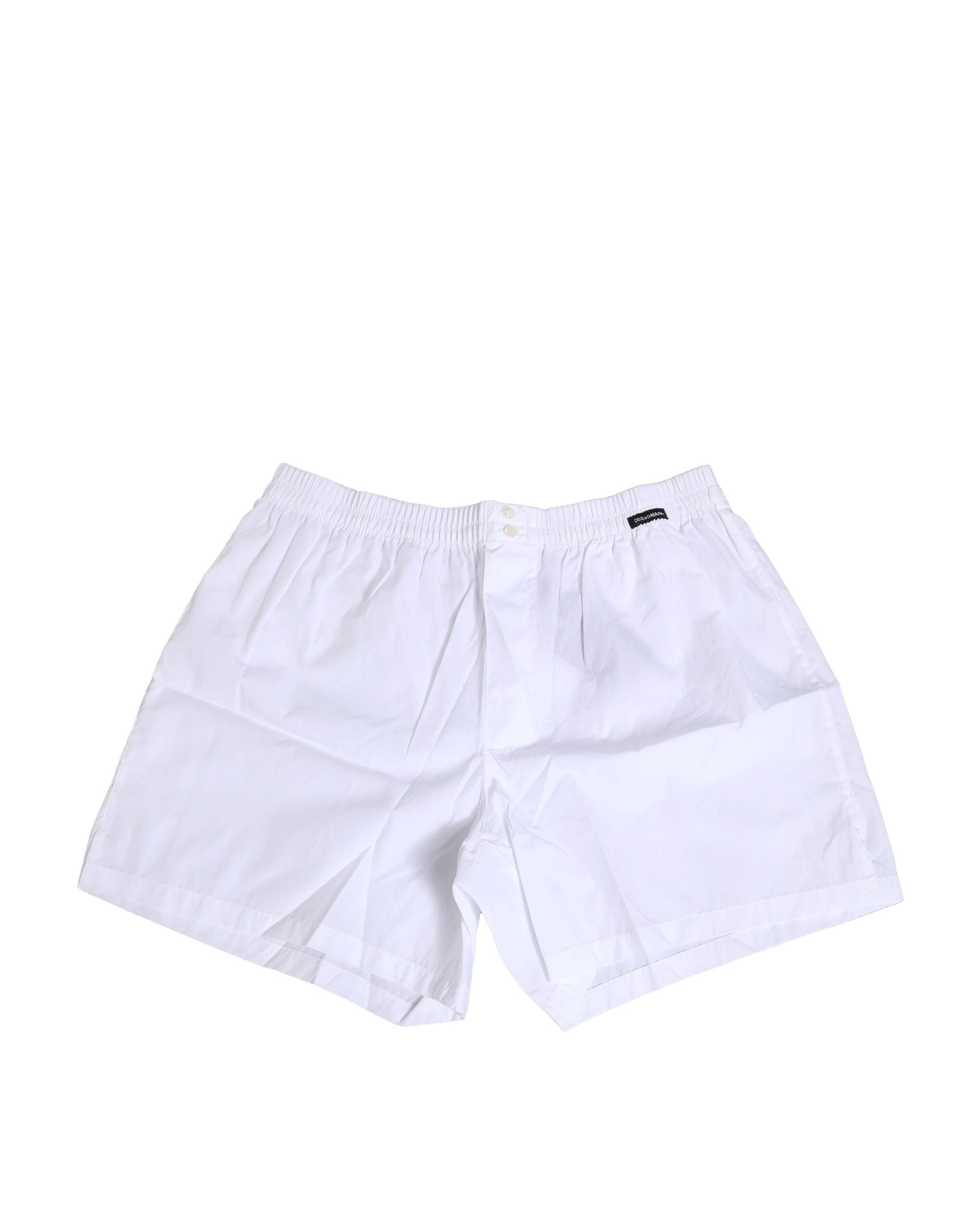 Dolce & Gabbana White Cotton Regular Boxer Shorts Underwear Dolce & Gabbana