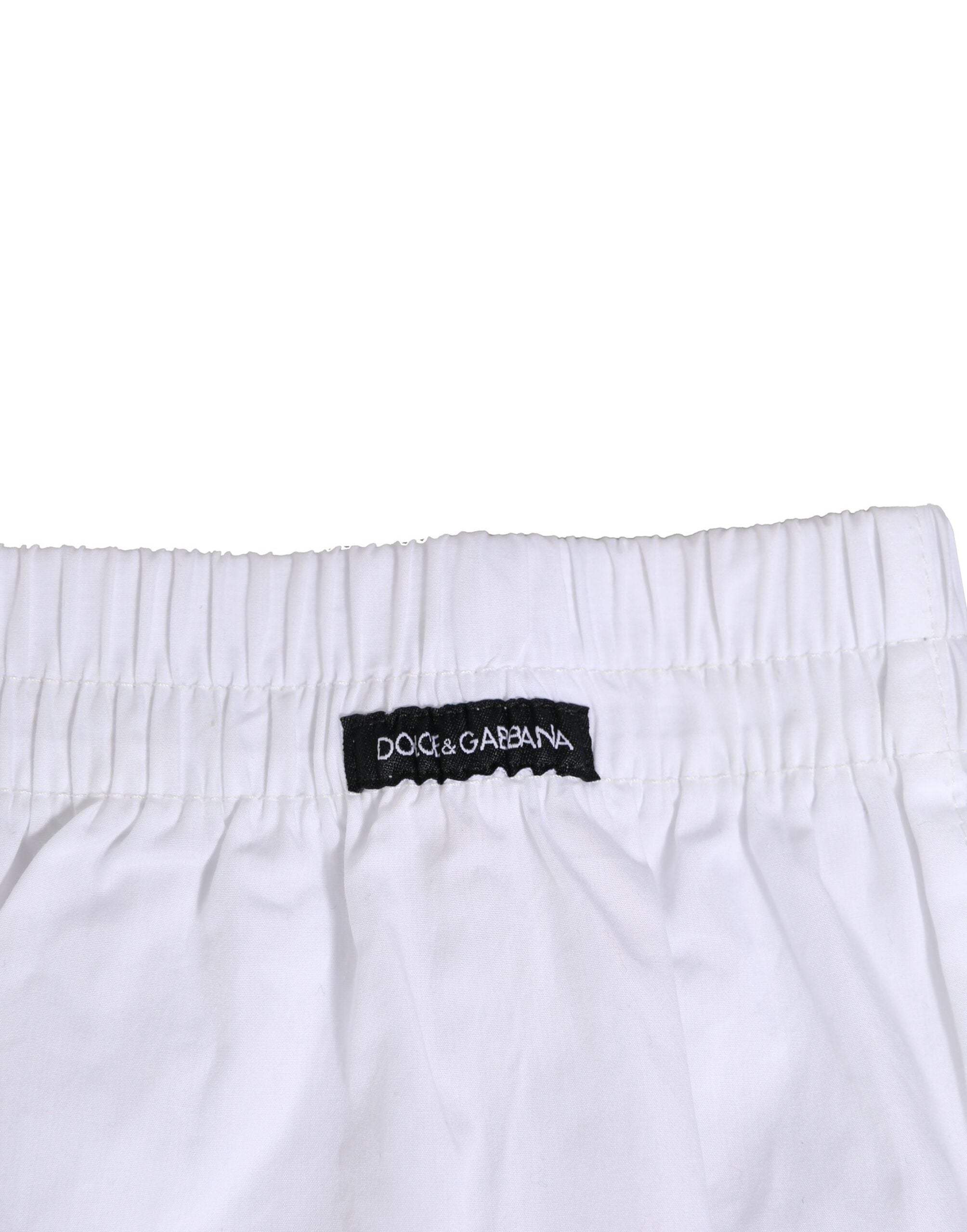 Dolce & Gabbana White Cotton Regular Boxer Shorts Underwear Dolce & Gabbana
