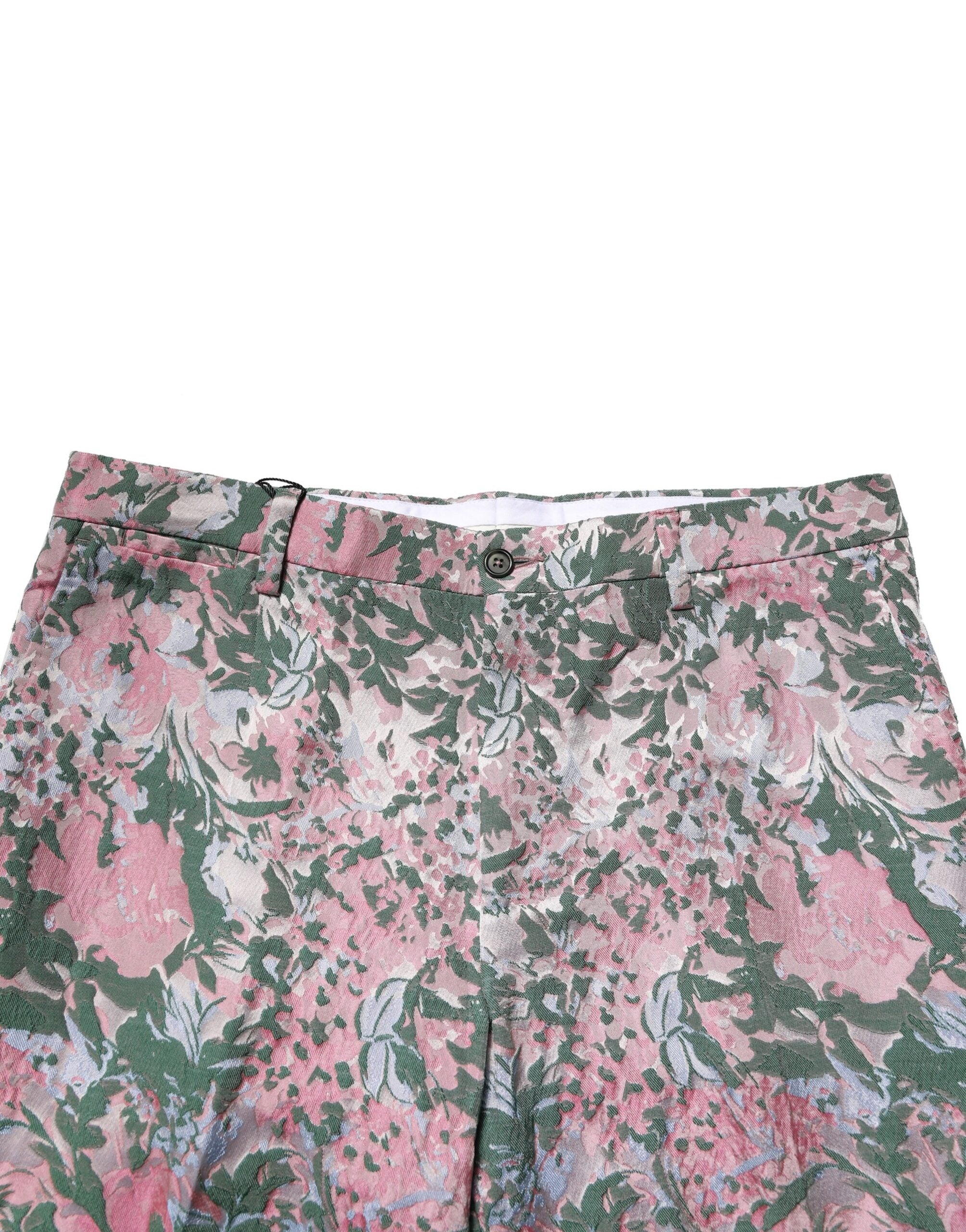 Dolce & Gabbana Multicolor Floral Jacquard Pants Dolce & Gabbana