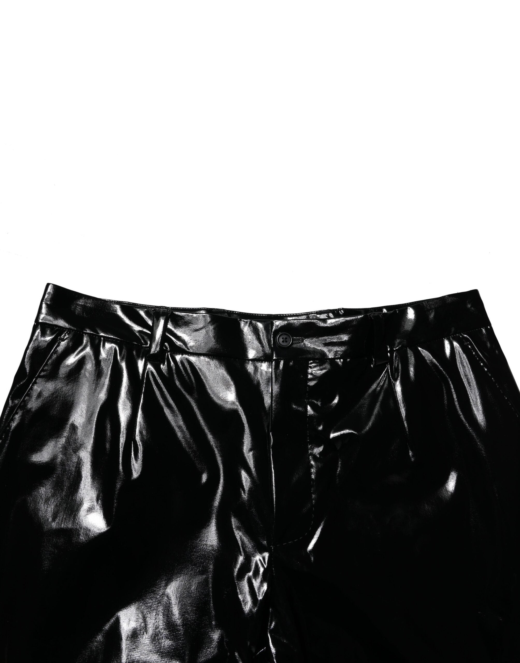 Dolce & Gabbana Black Nylon Straight Men Pants Dolce & Gabbana