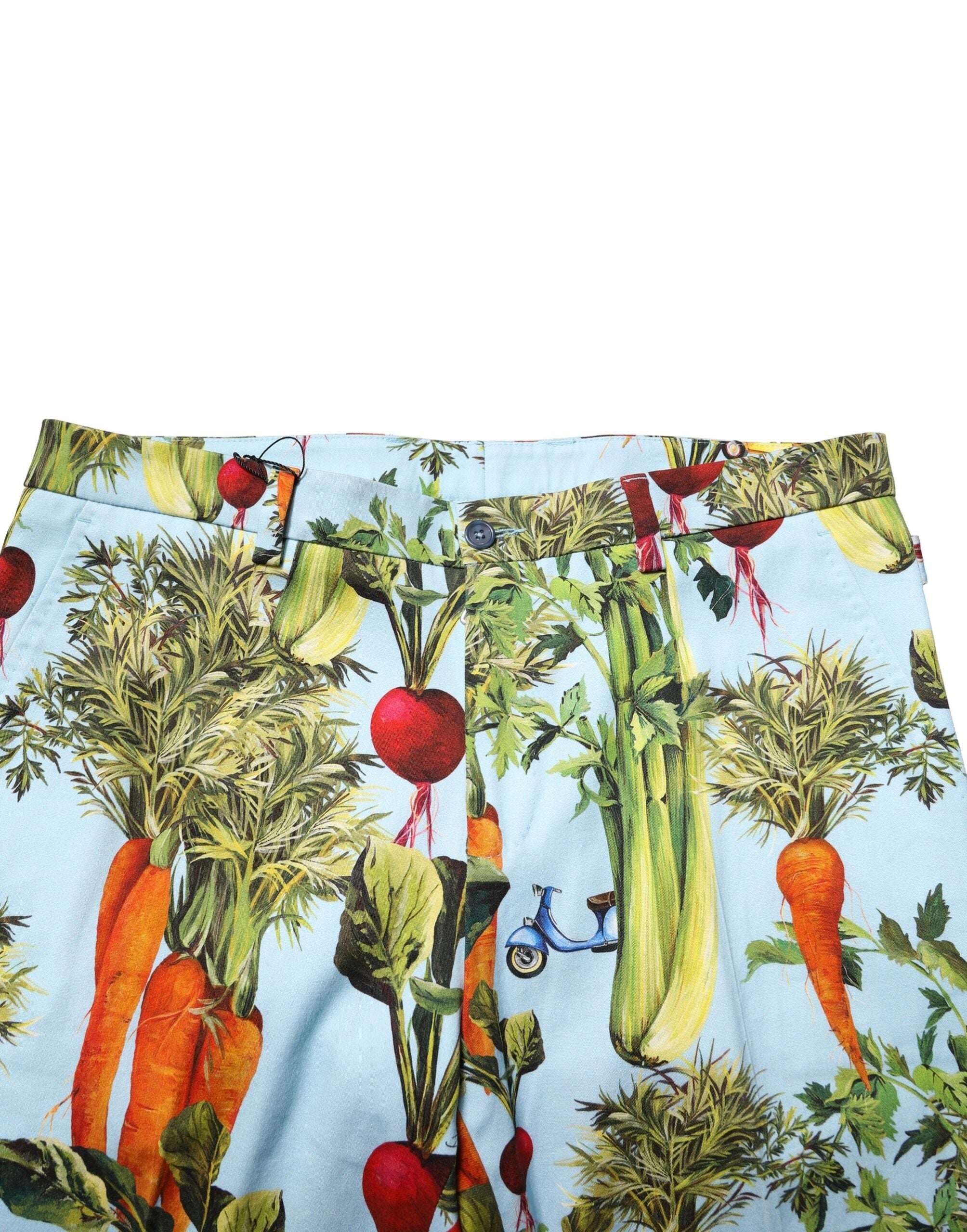 Dolce & Gabbana Multicolor Cotton Tapered Men Pants Dolce & Gabbana