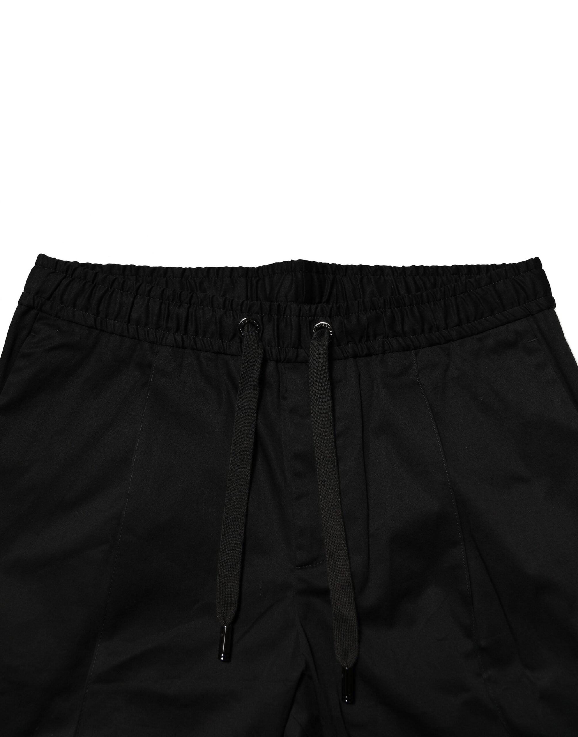 Dolce & Gabbana Black Cotton Mid Waist Jogger Pants Dolce & Gabbana