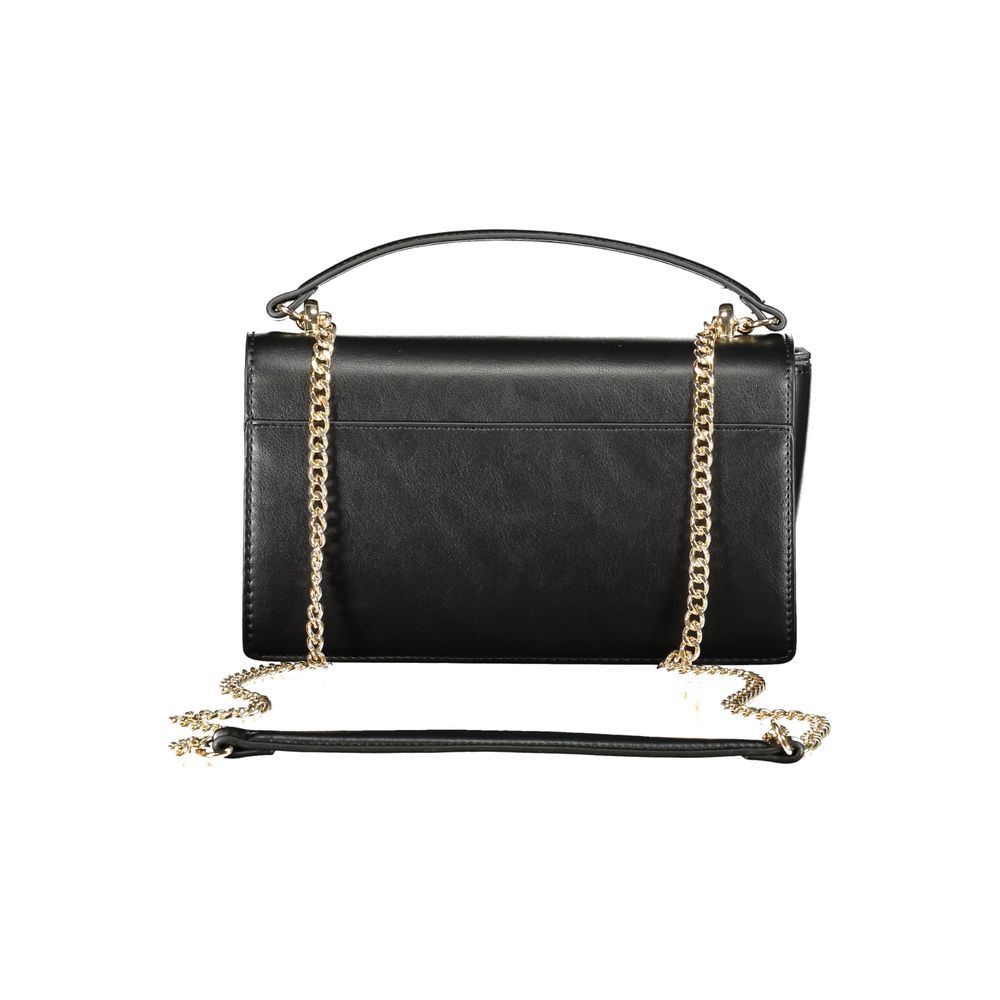 Mario Valentino Black Polyurethane Women Shoulder Bag Mario Valentino