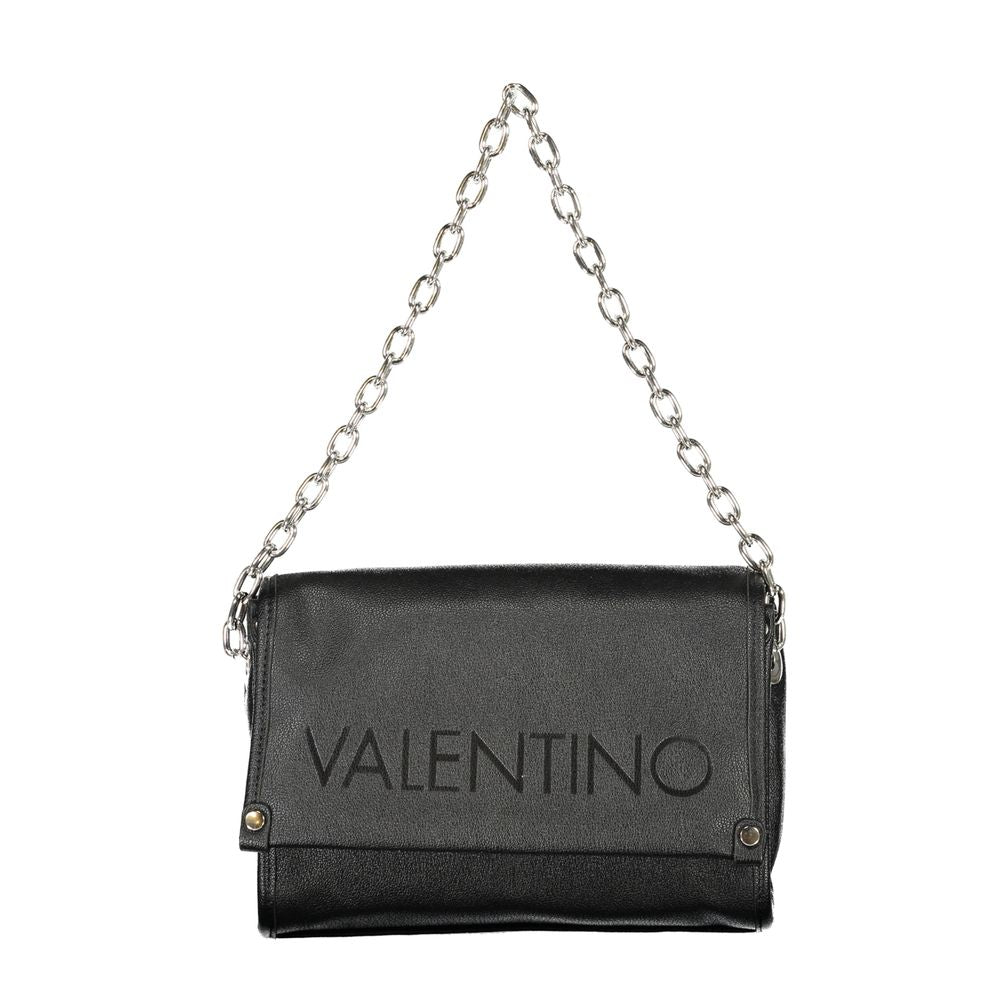 Mario Valentino Black Polyurethane Women's Shoulder Bag Mario Valentino