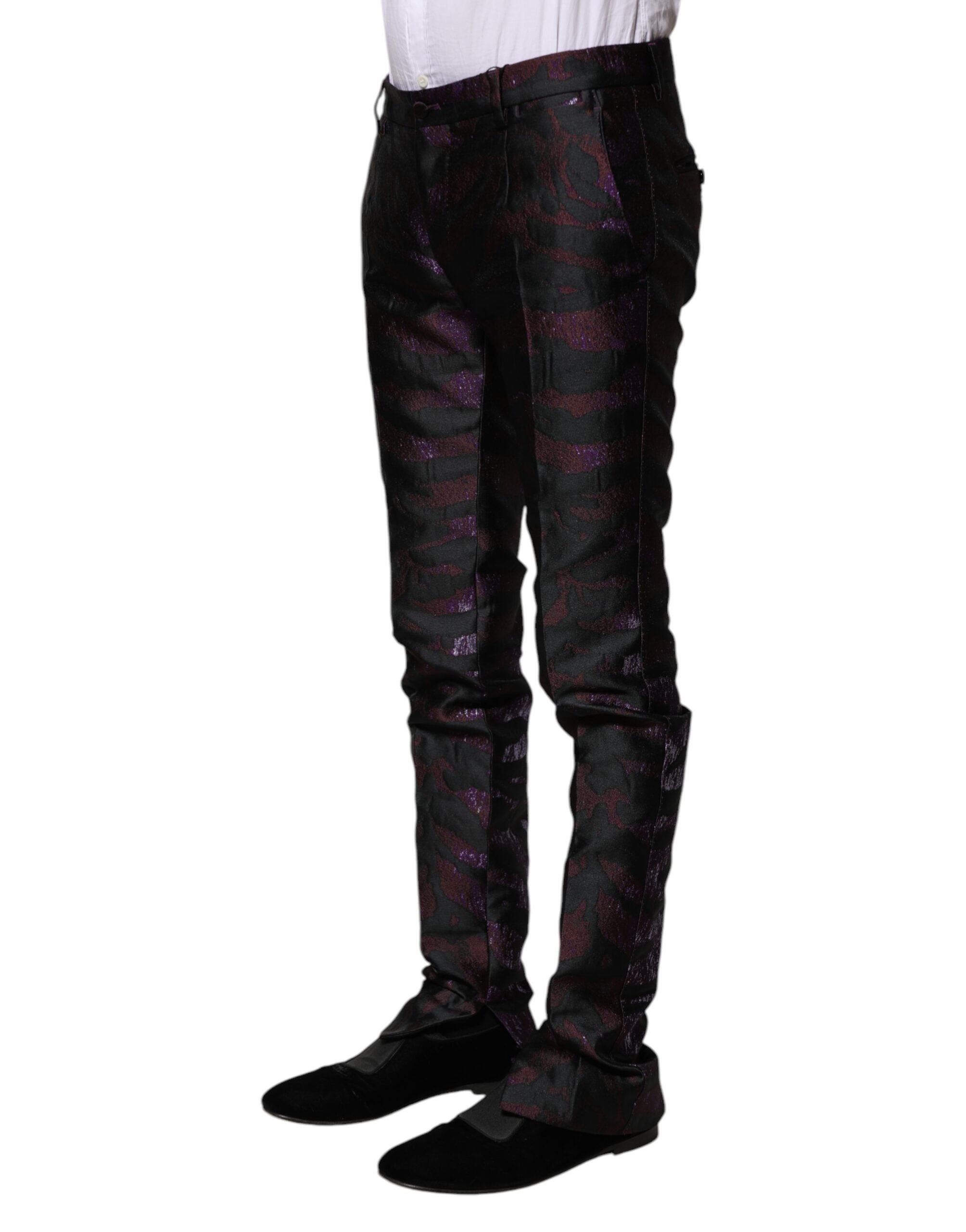 Dolce & Gabbana Multicolor Polyester Patterned Pants Dolce & Gabbana