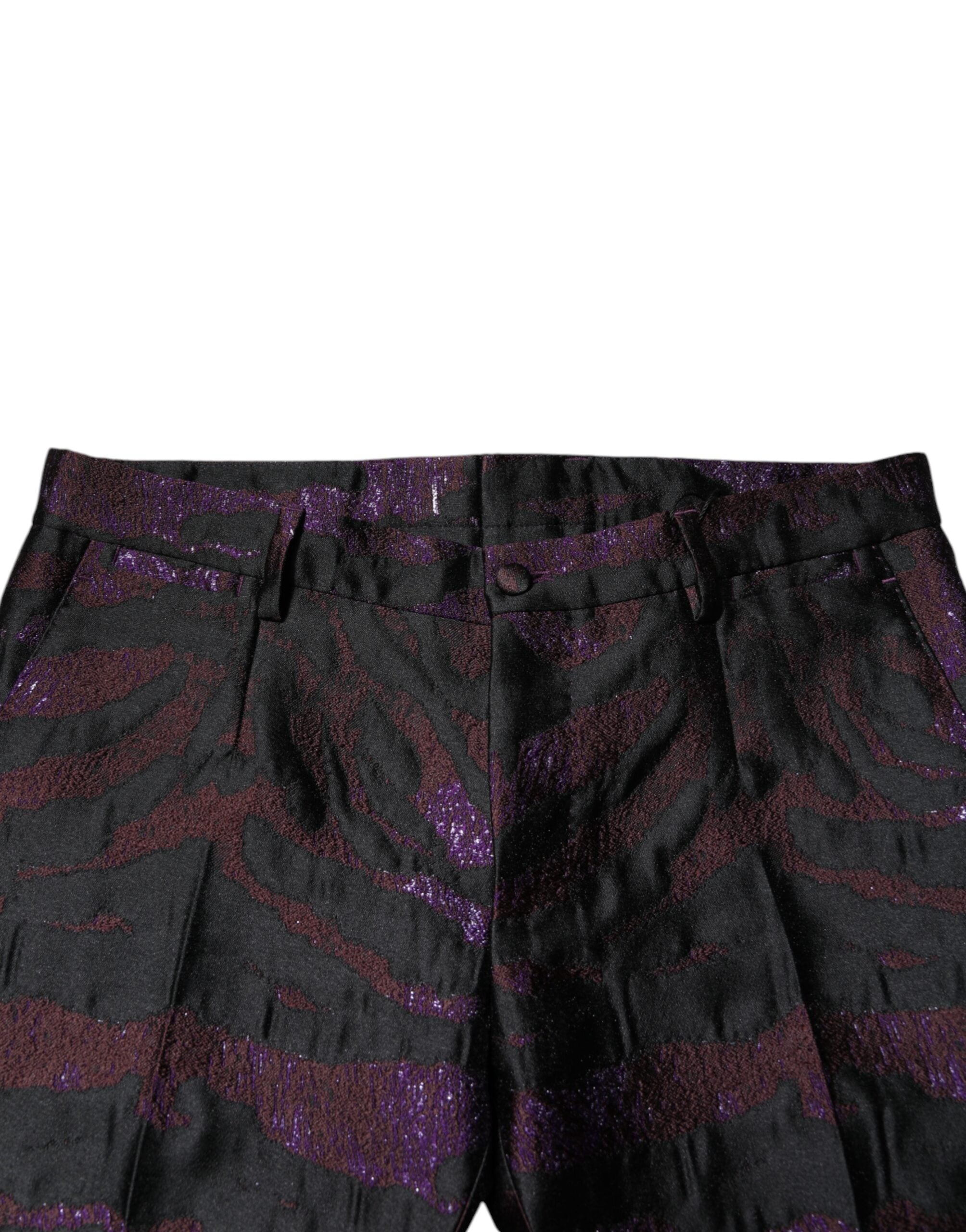 Dolce & Gabbana Multicolor Polyester Patterned Pants Dolce & Gabbana