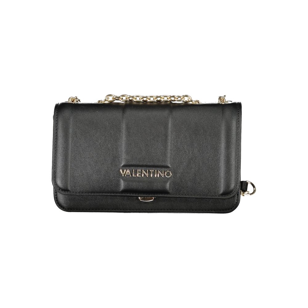 Mario Valentino Black Polyurethane Women Shoulder Bag Mario Valentino