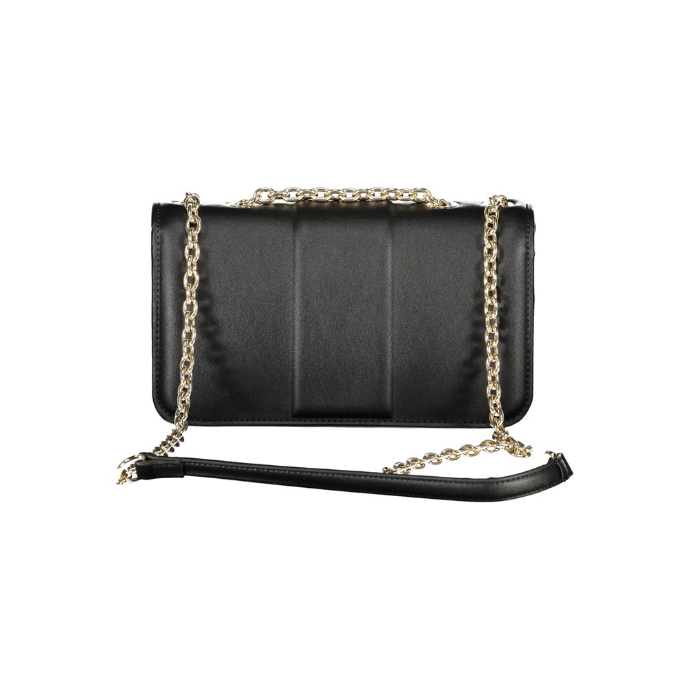 Mario Valentino Black Polyurethane Women Shoulder Bag Mario Valentino