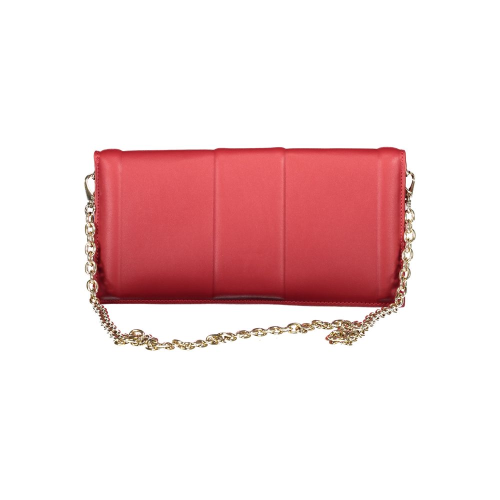 Mario Valentino Rosso Polyurethane Women Clutch Mario Valentino