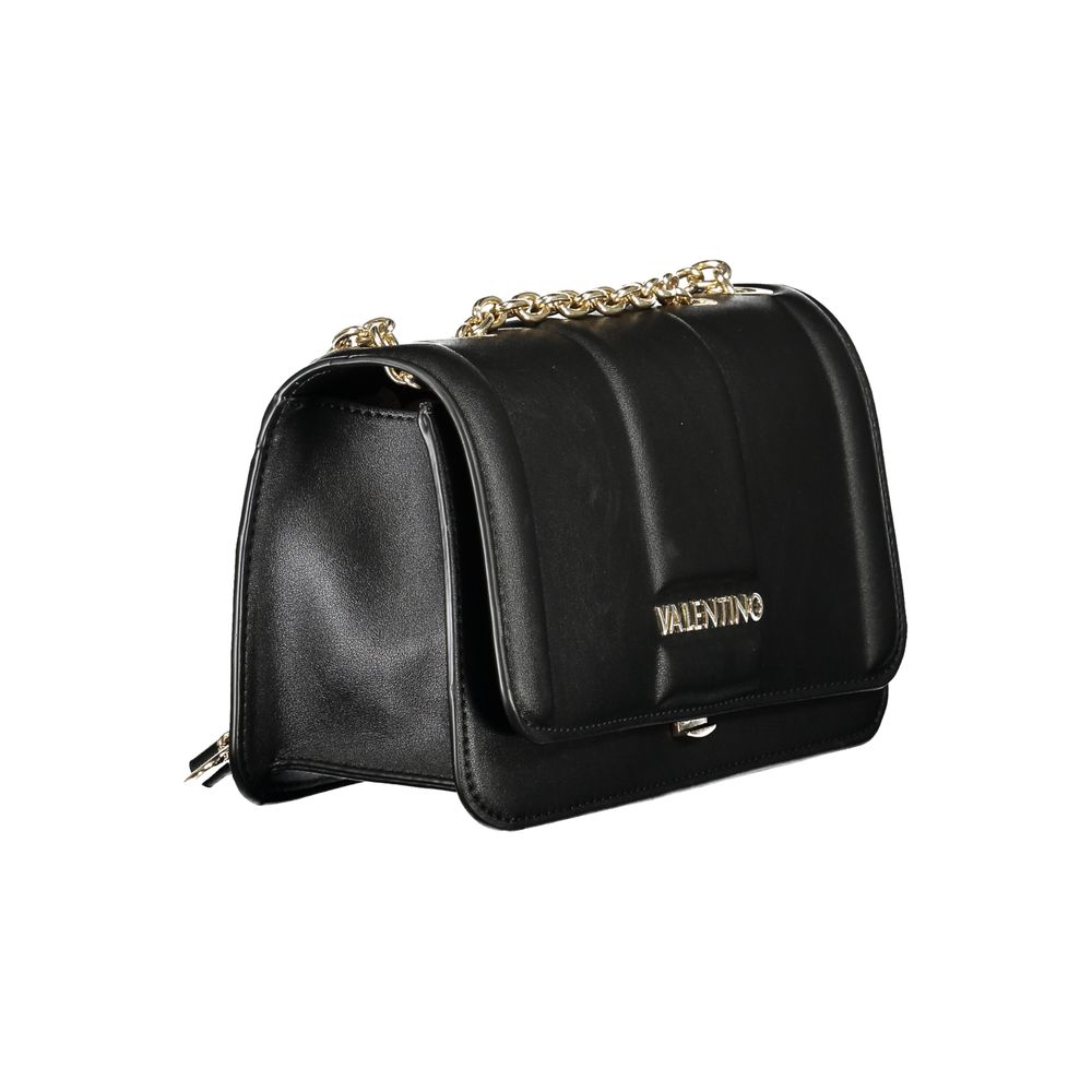 Mario Valentino Black Polyurethane Women Shoulder Bag Mario Valentino
