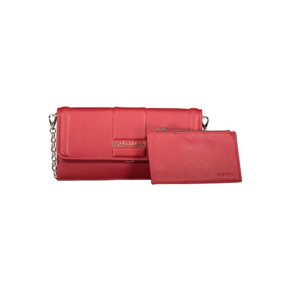 Mario Valentino Rosso Polyurethane Women Clutch Mario Valentino
